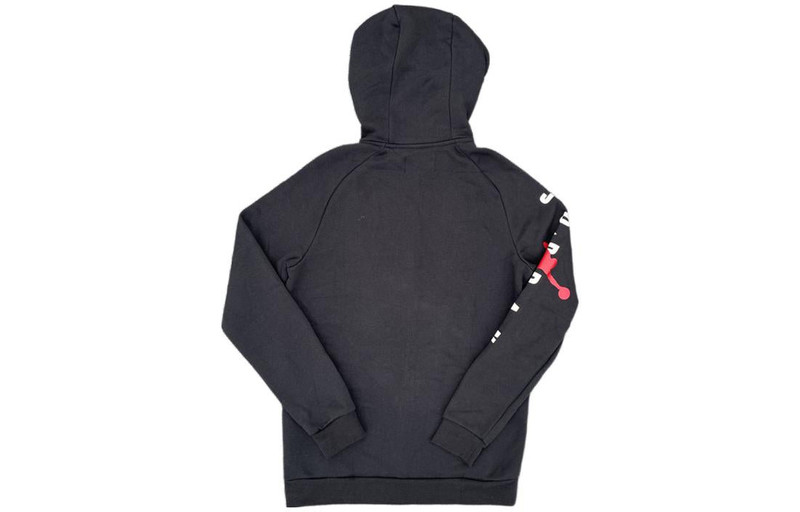 Jordan AIR JORDAN hooded fleece casual Jacket Black CQ7706-010 outlook