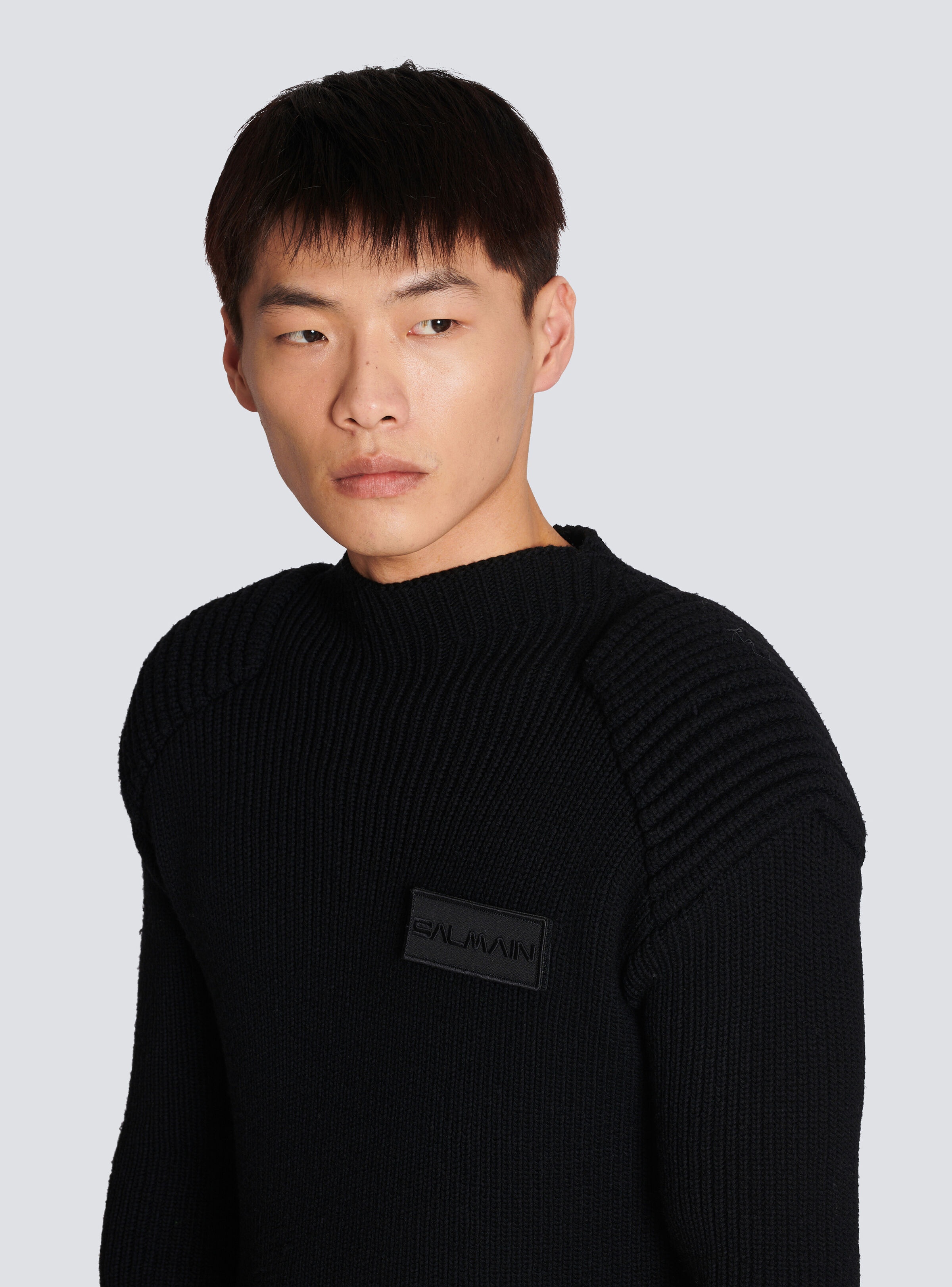 Wool jumper with Balmain logo - 2