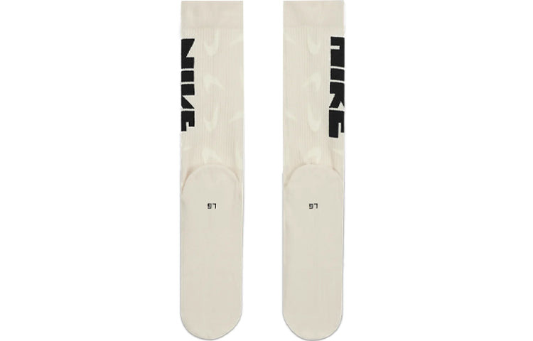 Nike Everyday Essentials Crew Logo Jacquard Sports Socks One Pair Coconut Milk DQ0788-219 - 4