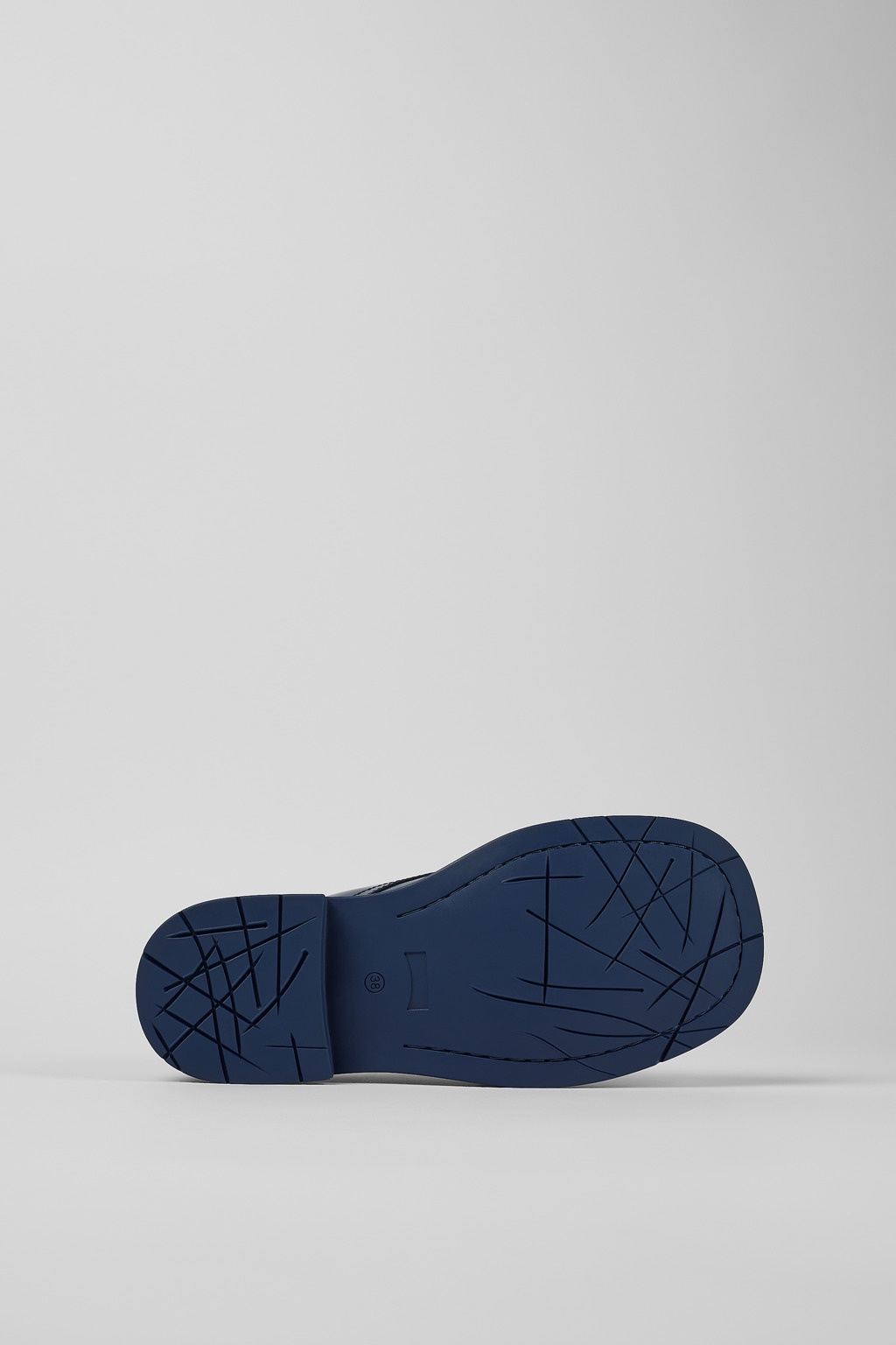 Blue Leather Blucher - 5