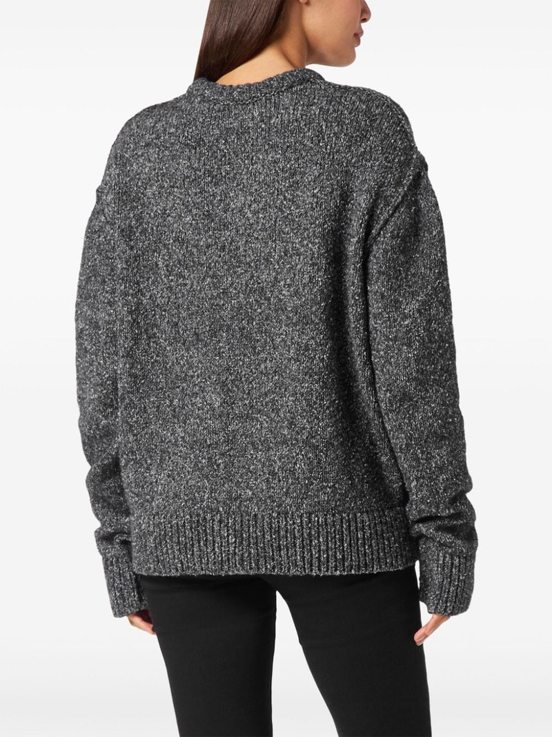PHILIPP PLEIN logo-embroidered jumper outlook
