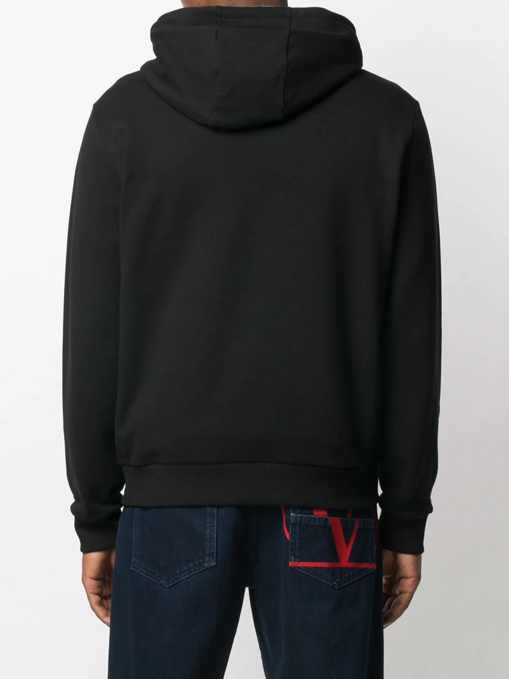 floral-embroidered logo-detail hoodie - 4