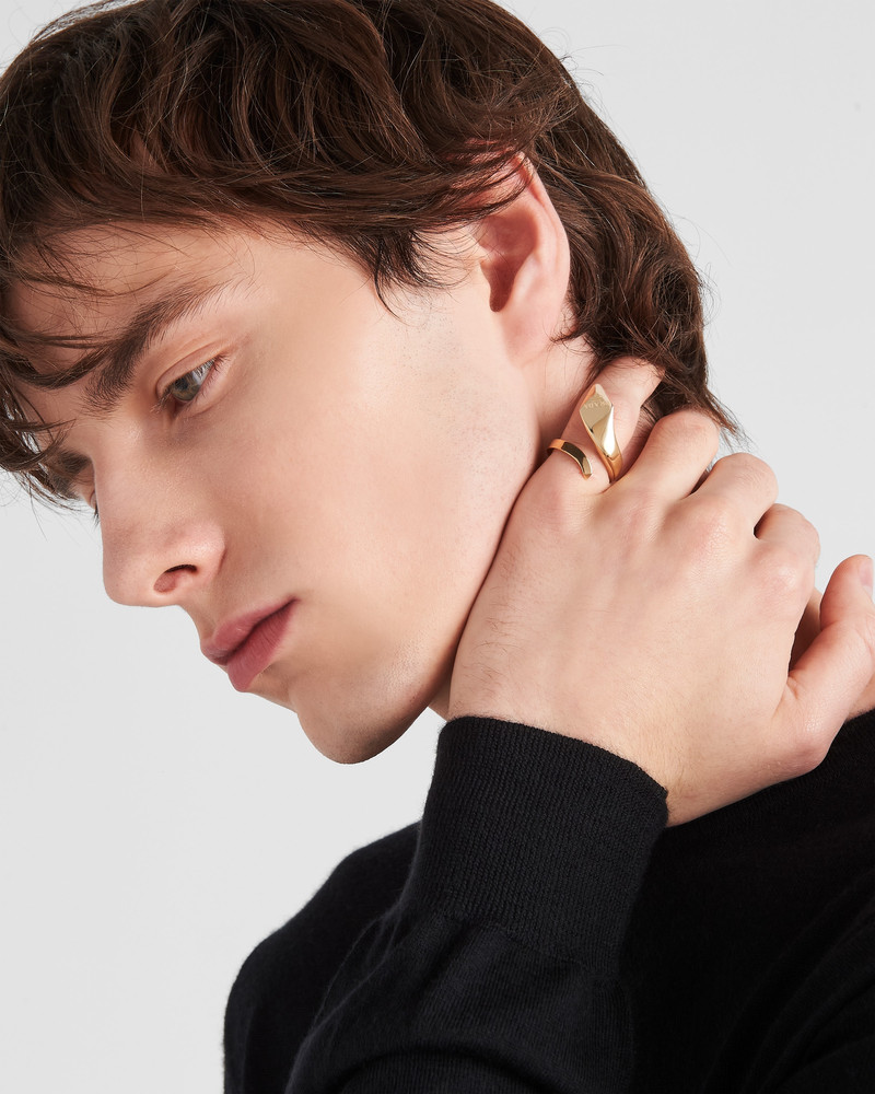 Eternal Gold snake ring in yellow gold 7