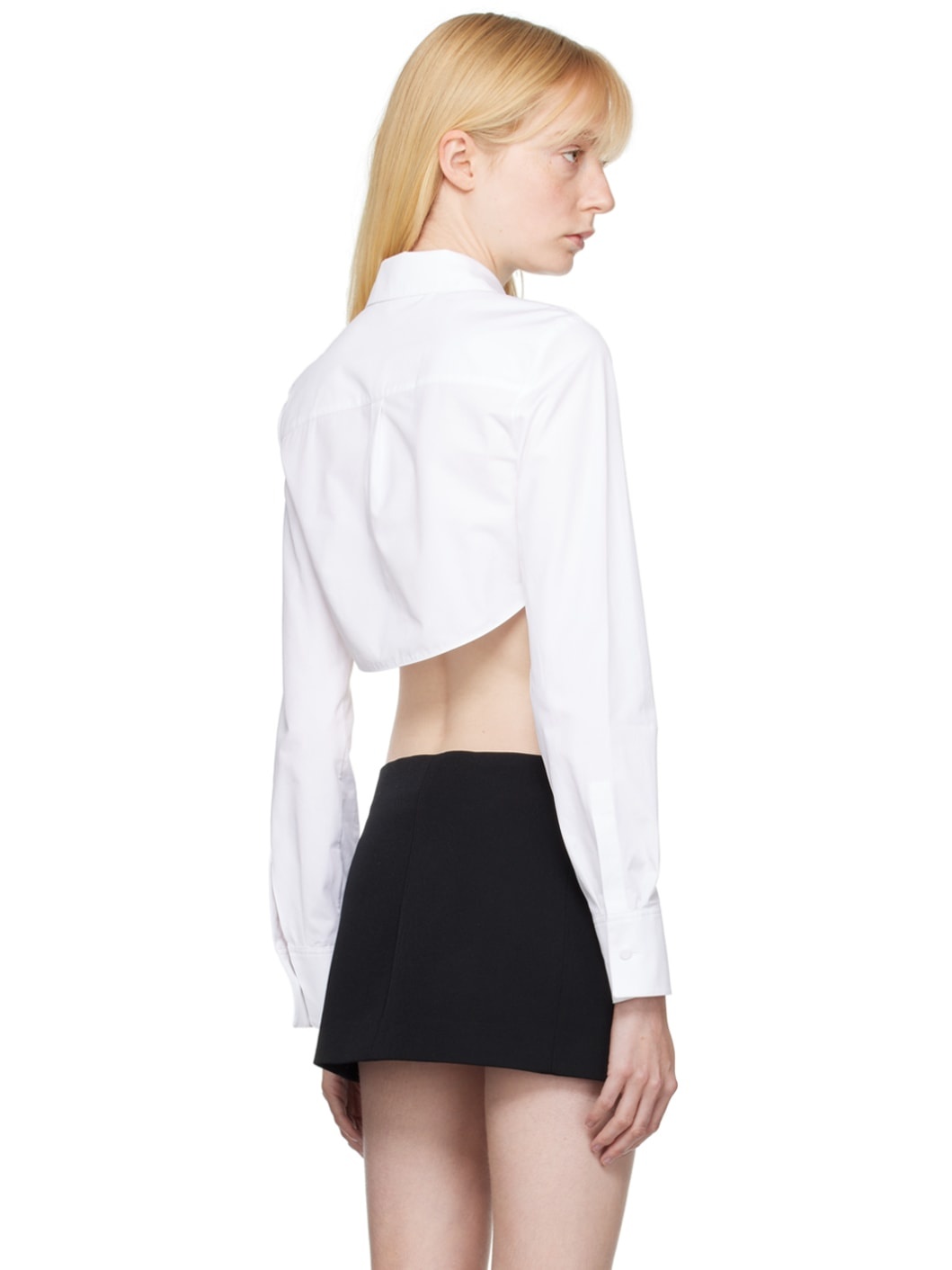 White Compact Popeline Shirt - 3