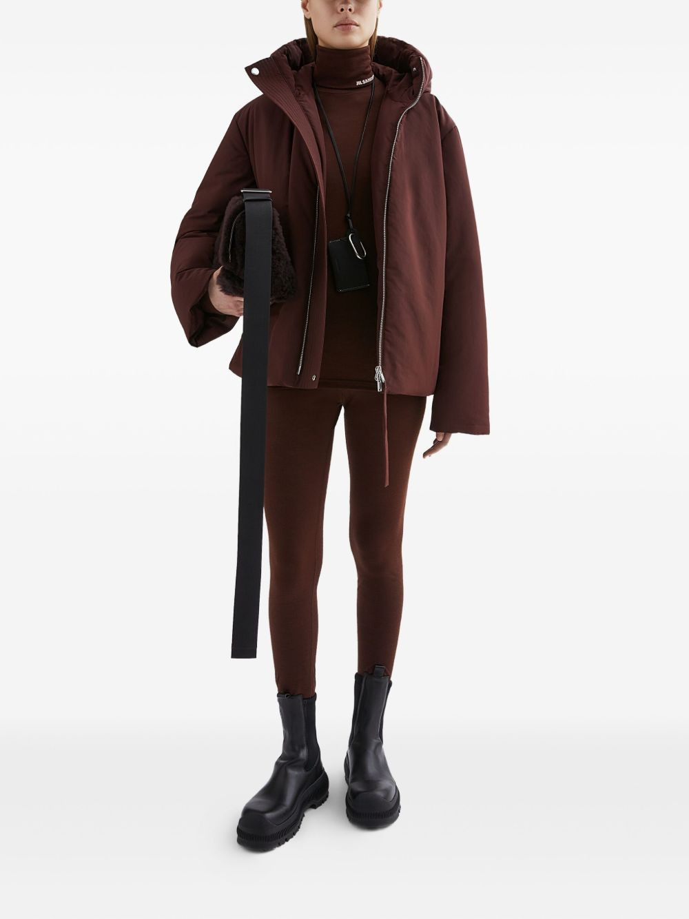 Jil Sander Plus - JIL SANDER PLUS Coats Bordeaux - 3