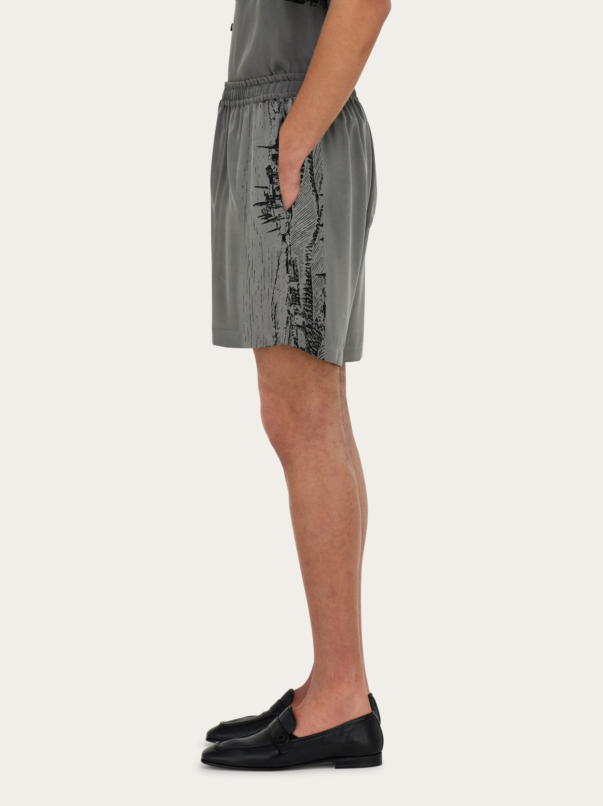 Back to Earth - Tuscany print bermuda short - 3