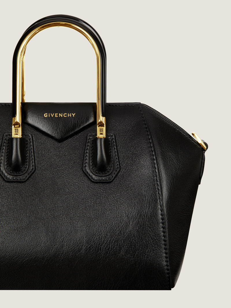 MINI ANTIGONA BAG IN LEATHER WITH METAL HANDLES 5