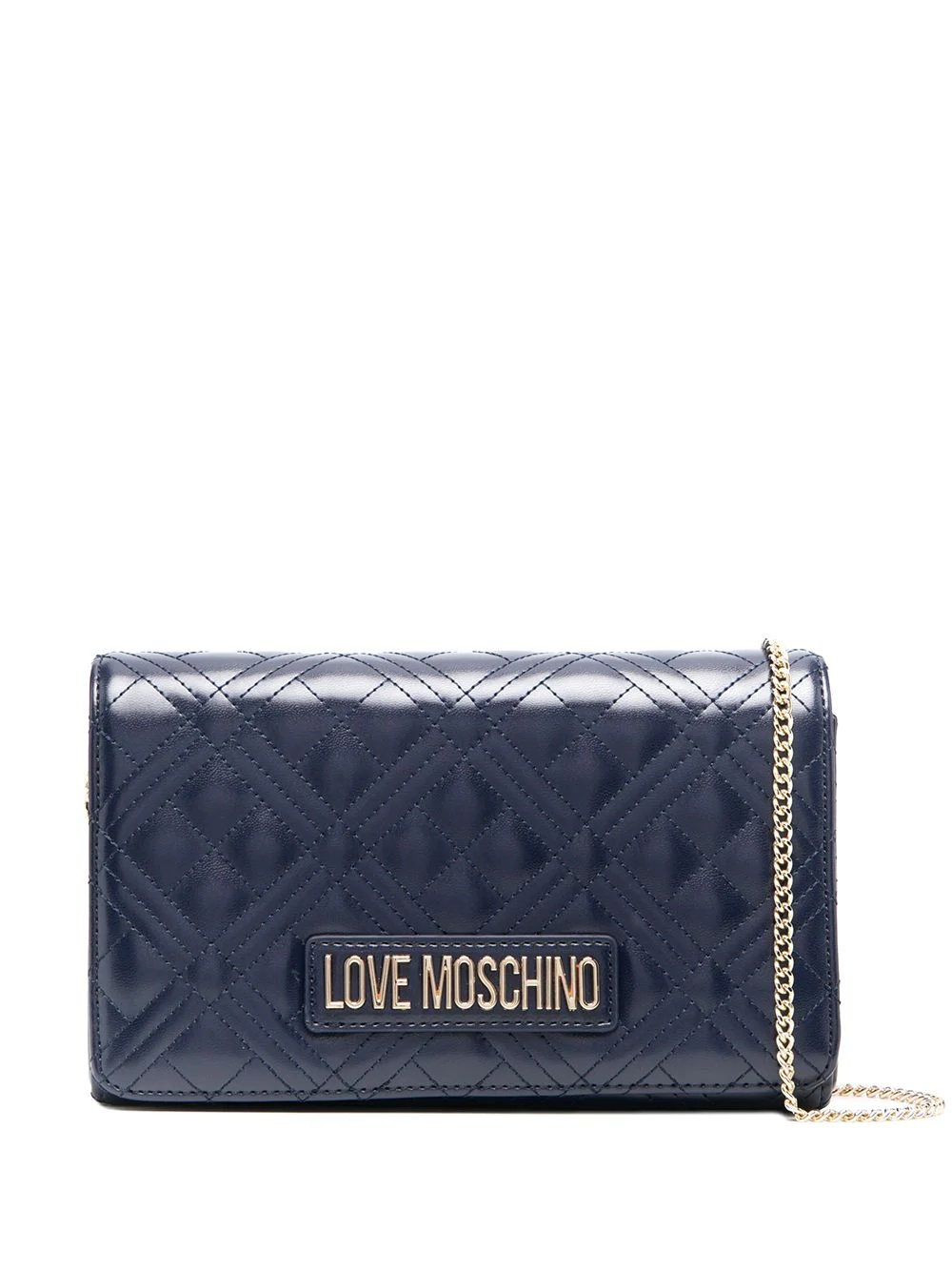 quilted logo crossbody - 1