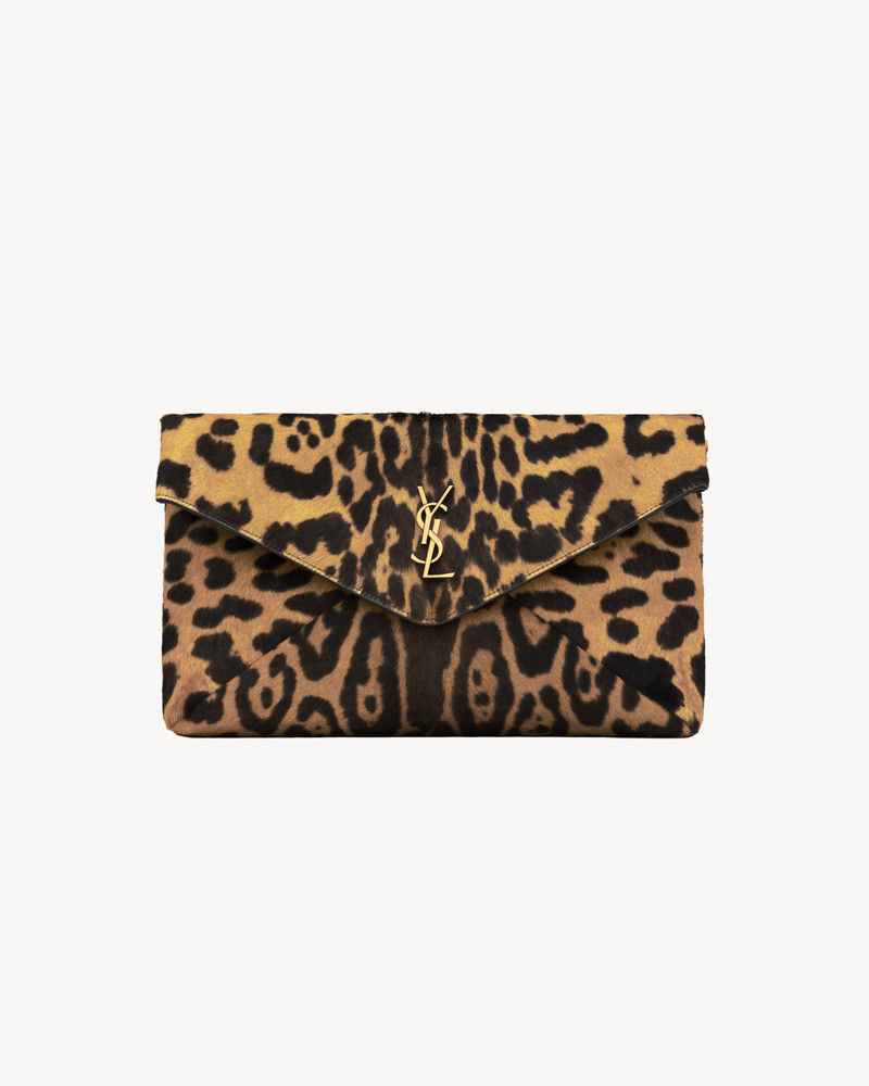 CASSANDRE LARGE ENVELOPE POUCH IN PONY HAIR LEATHER 1