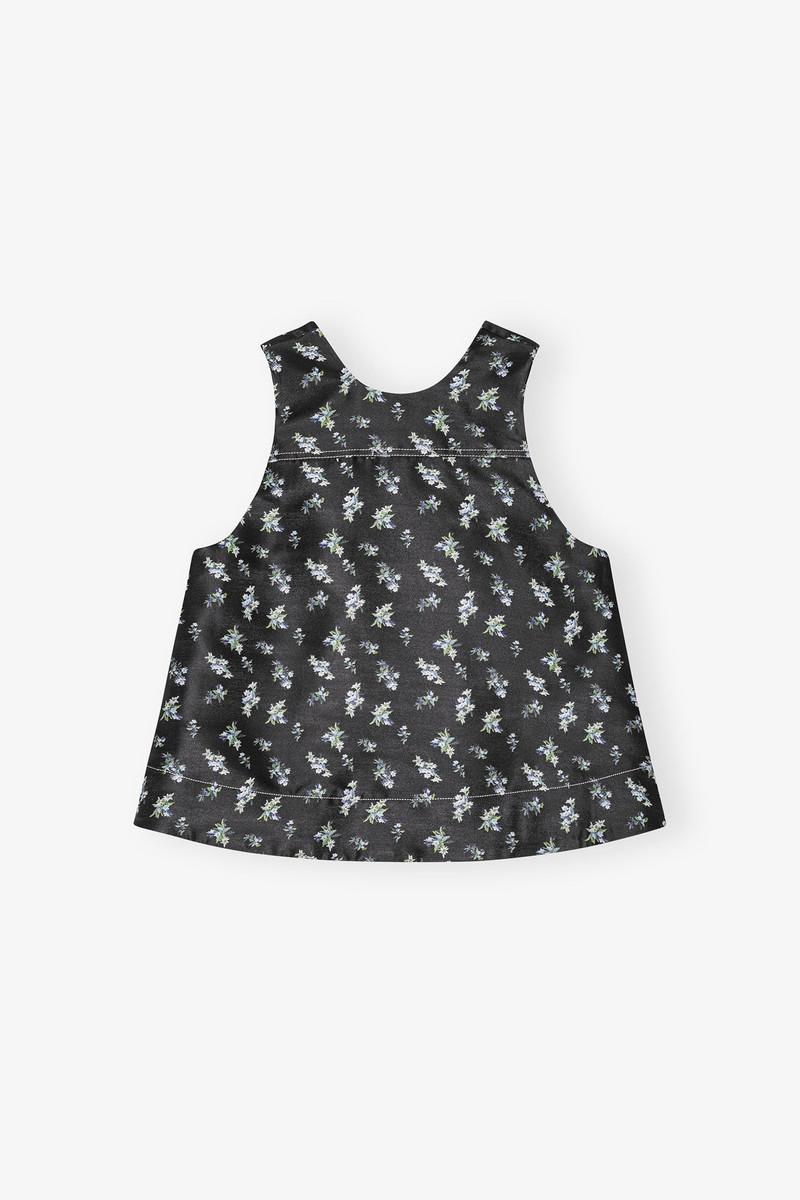 FLORAL JACQUARD SLEEVELESS TOP 1