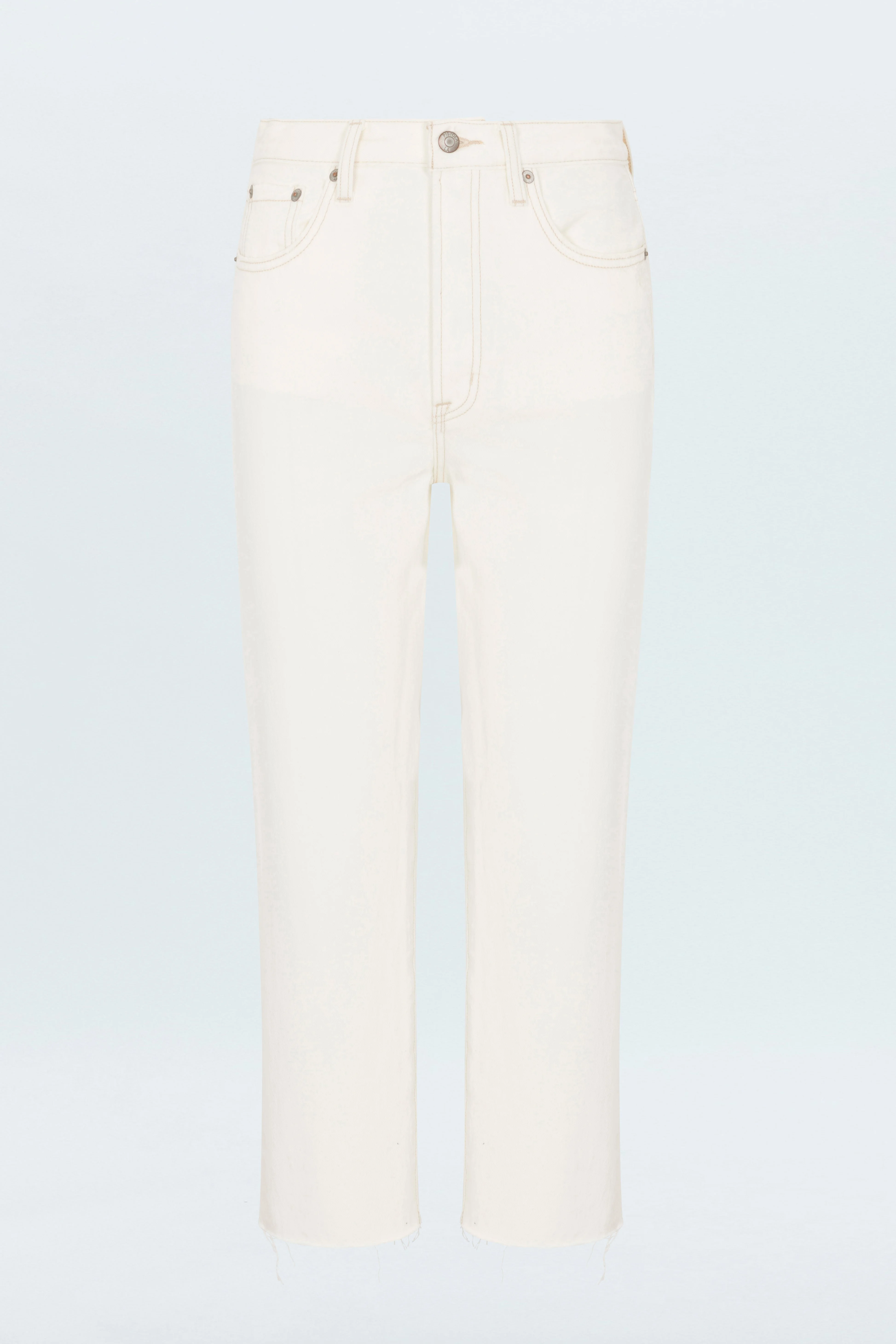 CASSIE SUPER HIGH RISE STRAIGHT JEAN - ECRU VINTAGE - 1