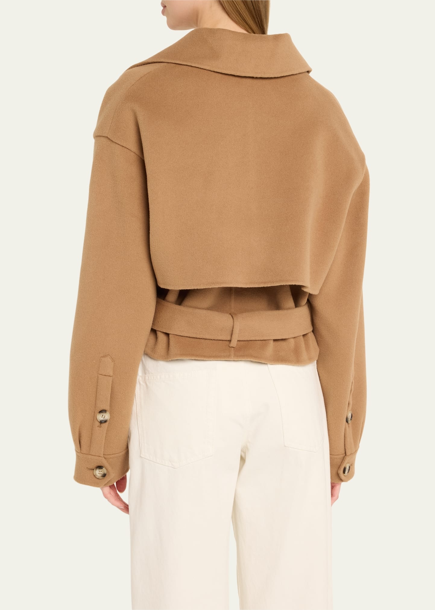 Satoyo Cropped Trench Coat - 3