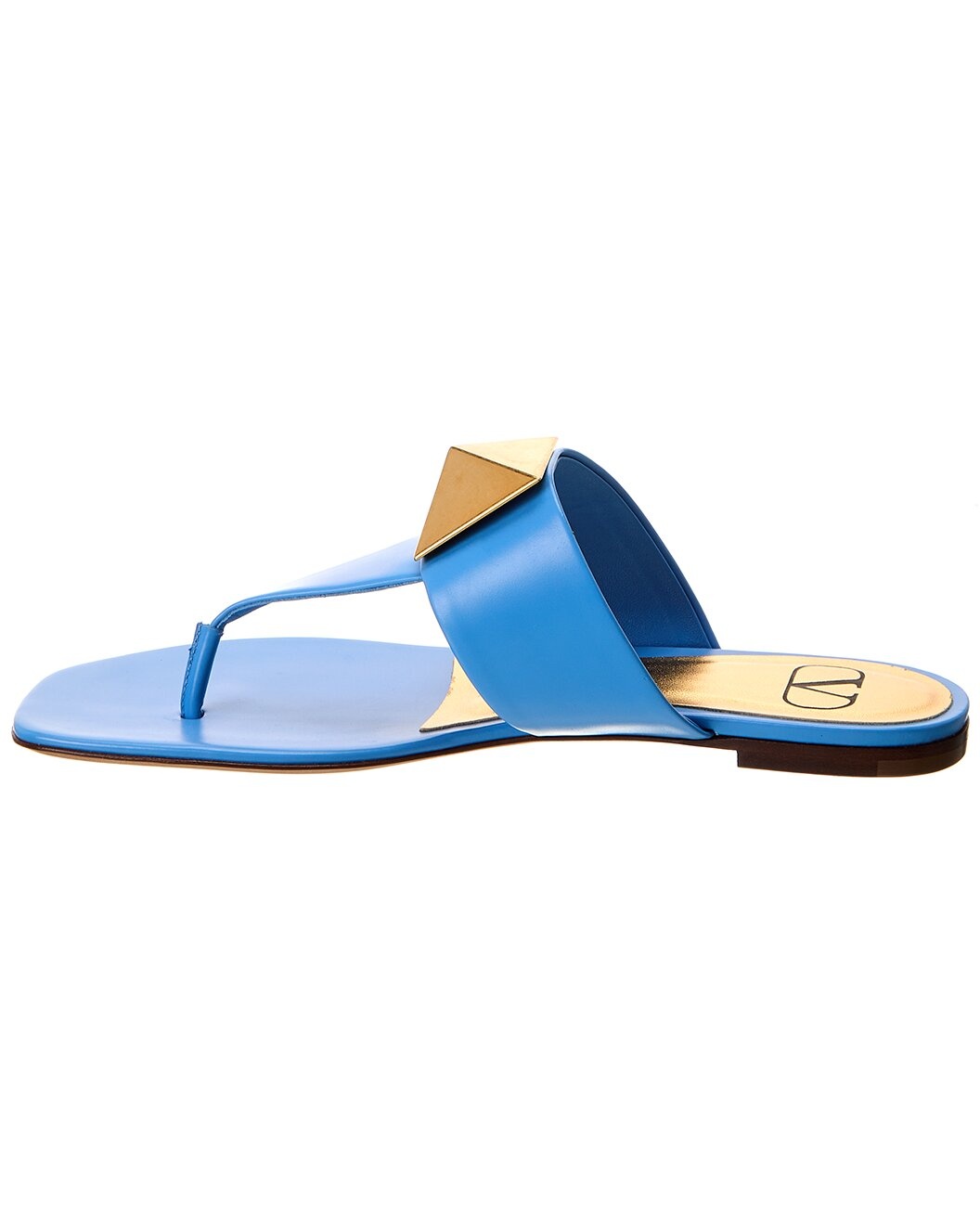 Valentino One Stud Leather Sandal - 2