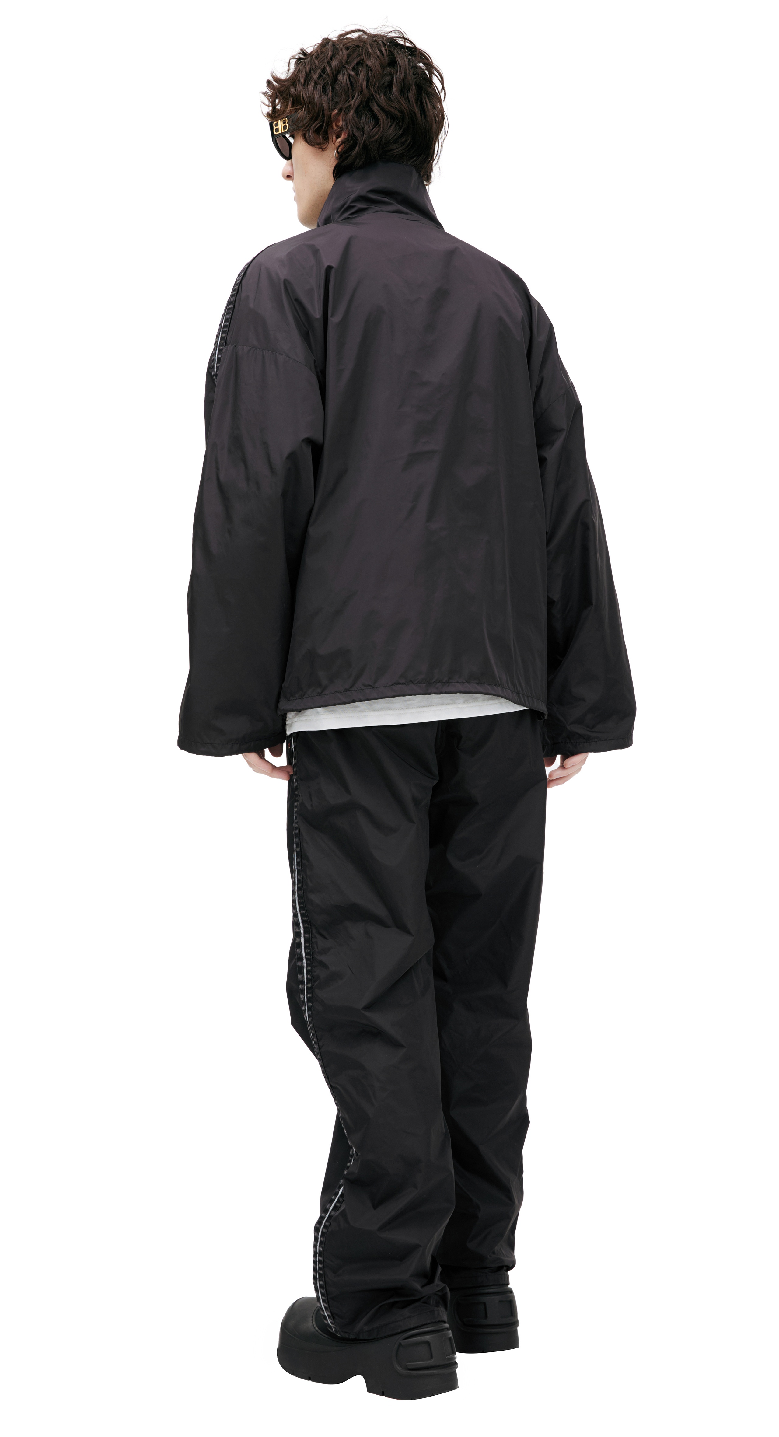 BLACK JACKET WITH LOGO - 4
