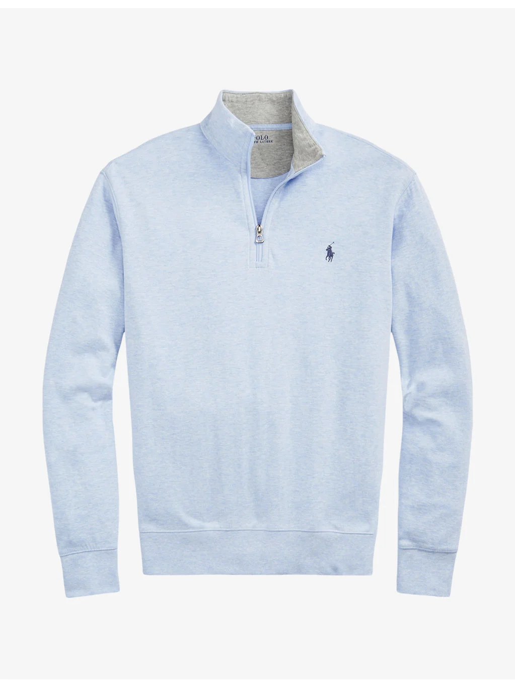 Brand-Embroidered Half-Zip Cotton-Blend Sweatshirt - 1