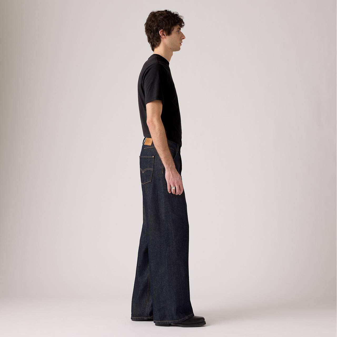 TWISTED BAGGY WIDE LEG MEN'S JEANS - 6