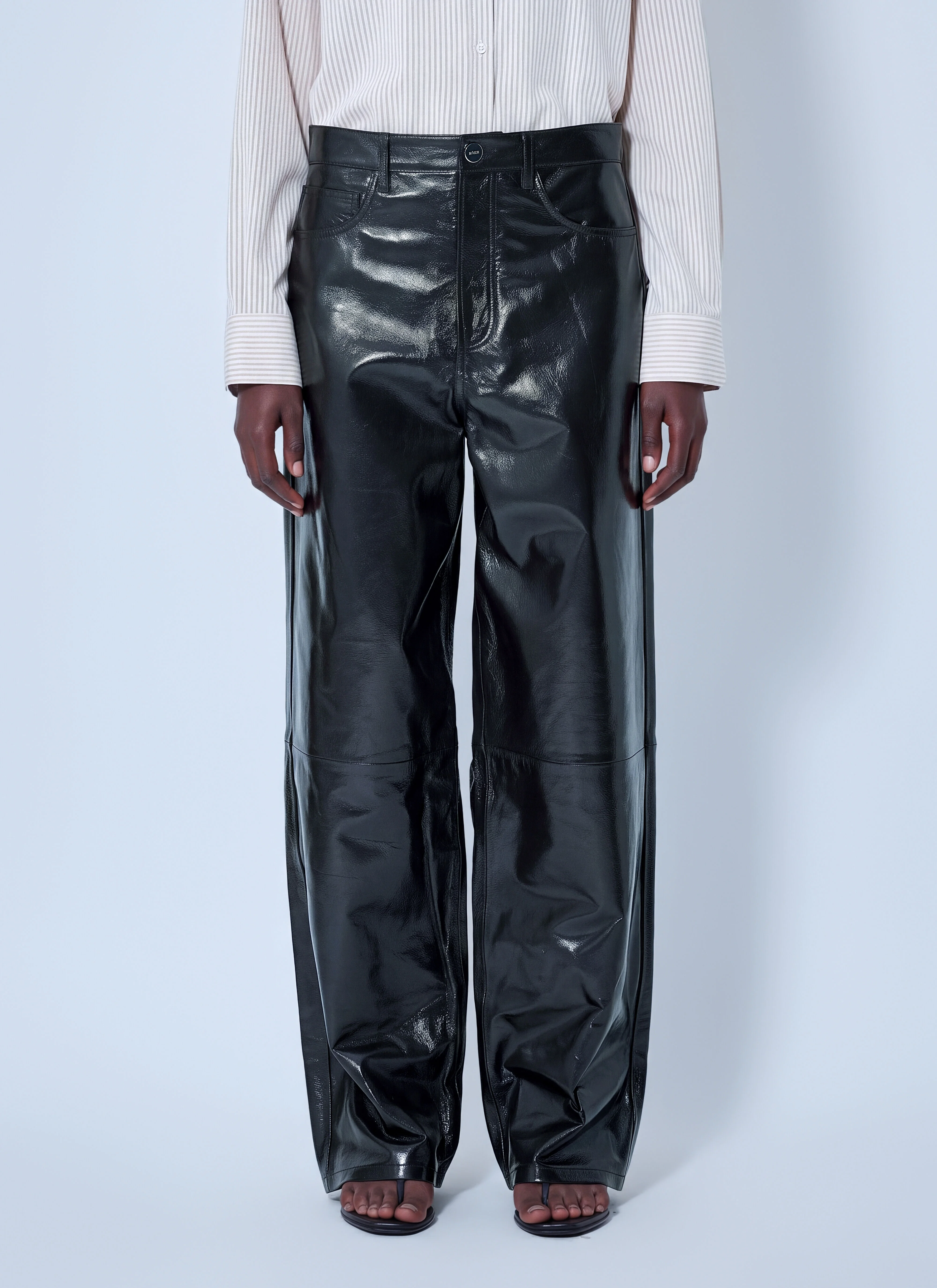 Bruun Lacquer Baggy Trousers - 1