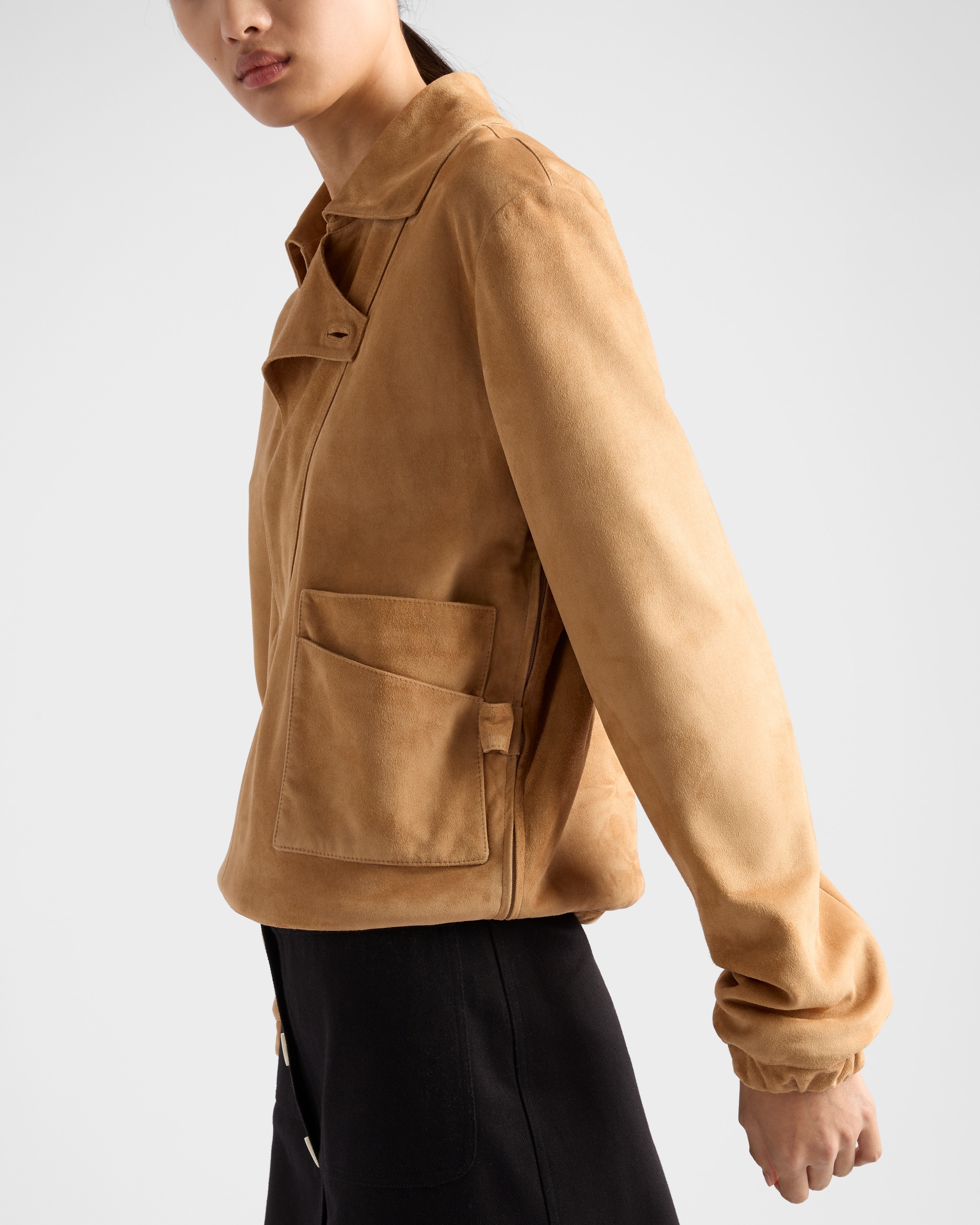 Suede blouson jacket - 6