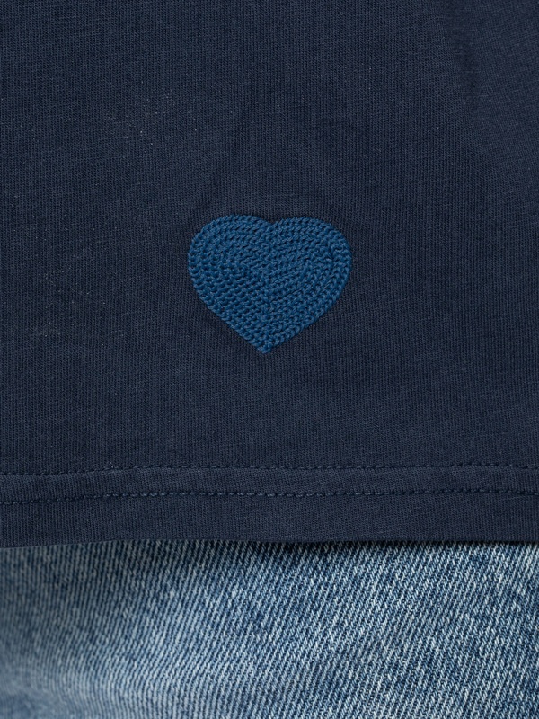 Lisa Blue Heart Navy - 3