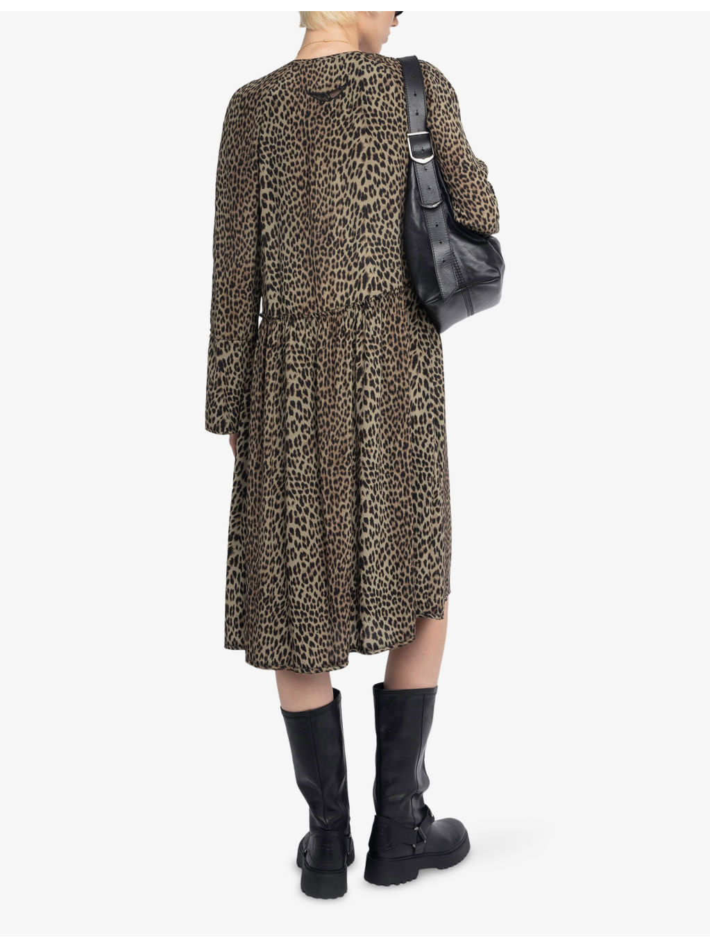 Rinas Leopard-Print Woven Midi Dress - 4