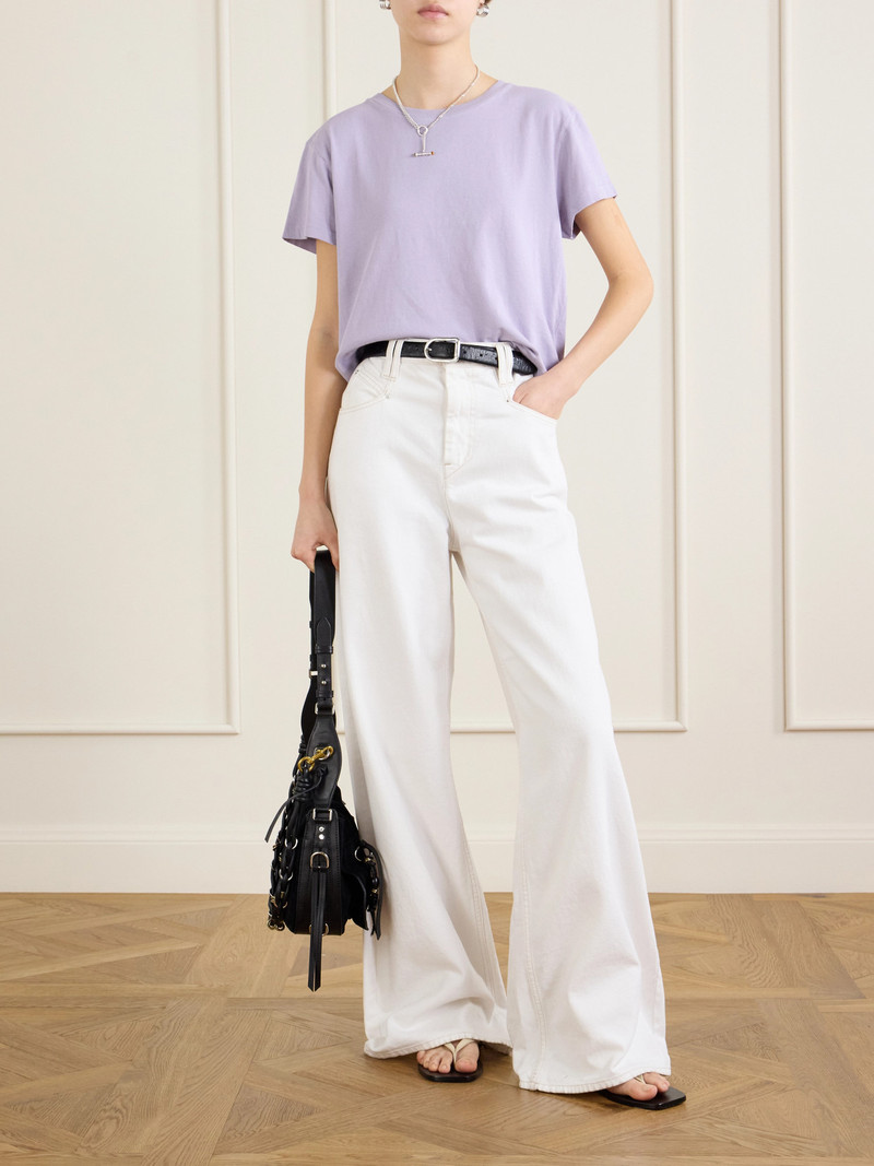 AGOLDE Adine Cropped Organic Cotton-jersey T-shirt outlook