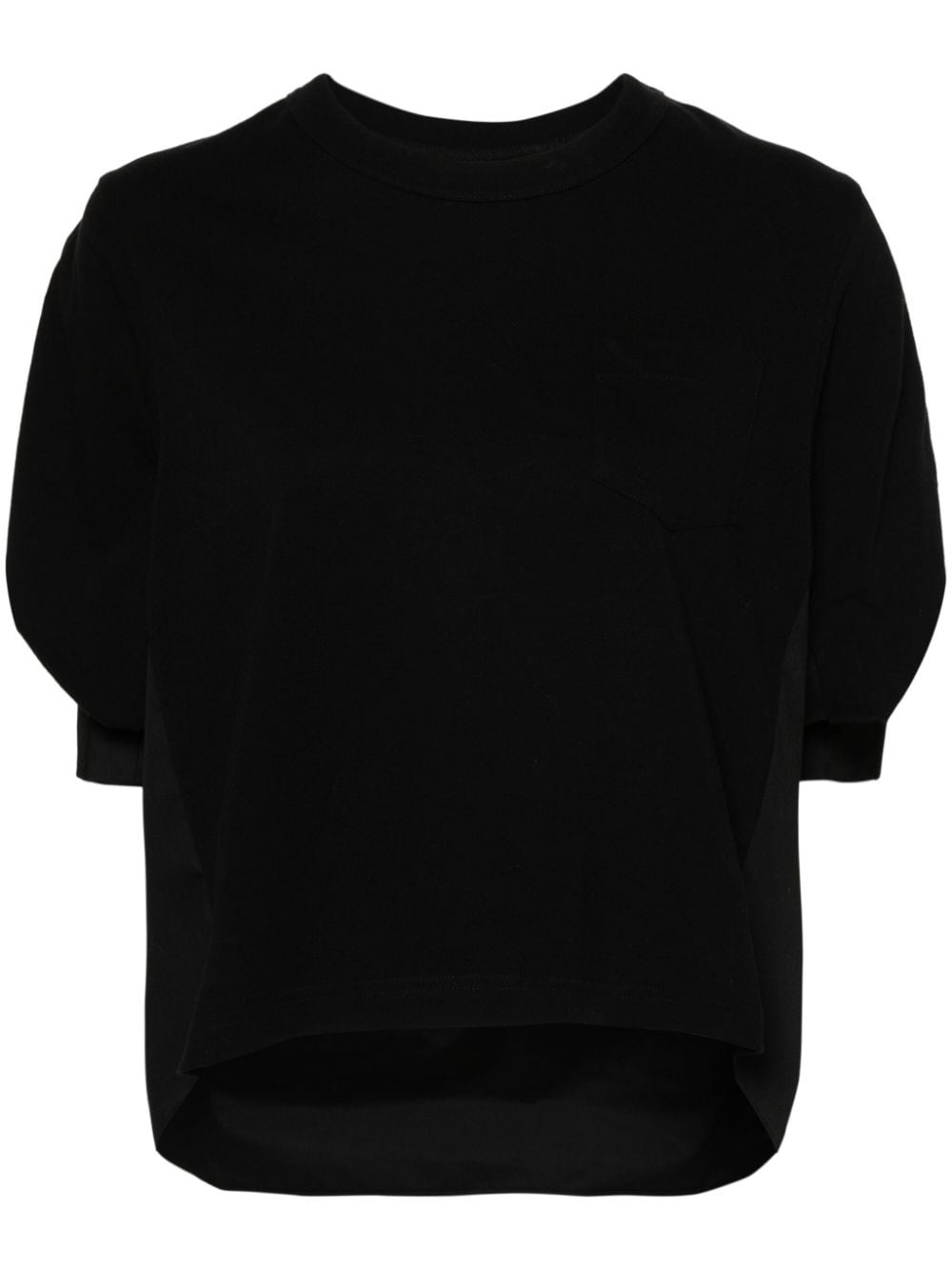 panelled-design T-shirt - 1