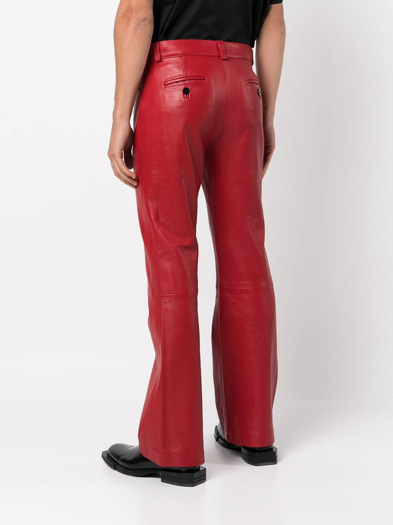 ERNEST W. BAKER Ernest W. Baker Flare-cut Coated-cotton Trousers outlook