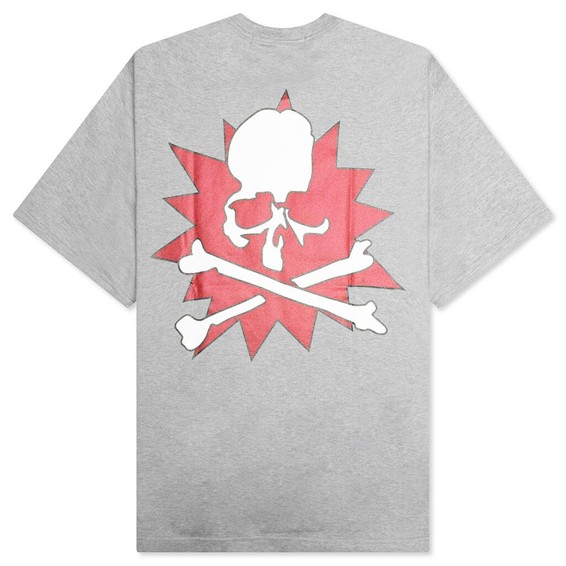 MASTERMIND WORLD GLITTER KNIT T-SHIRT - TOP GRAY outlook