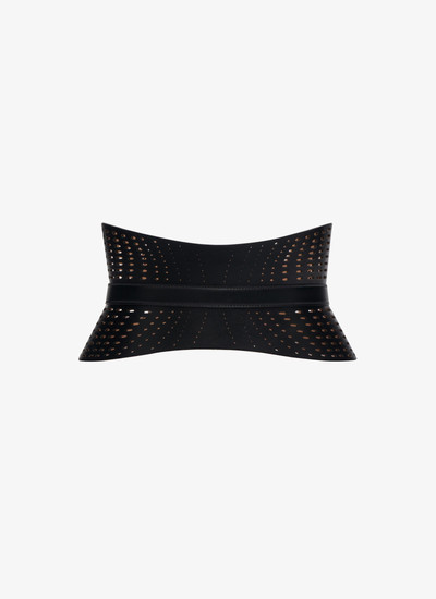 Alaïa NEO BUSTIER BELT IN OPTICAL PERFO LUX CALFSKIN outlook