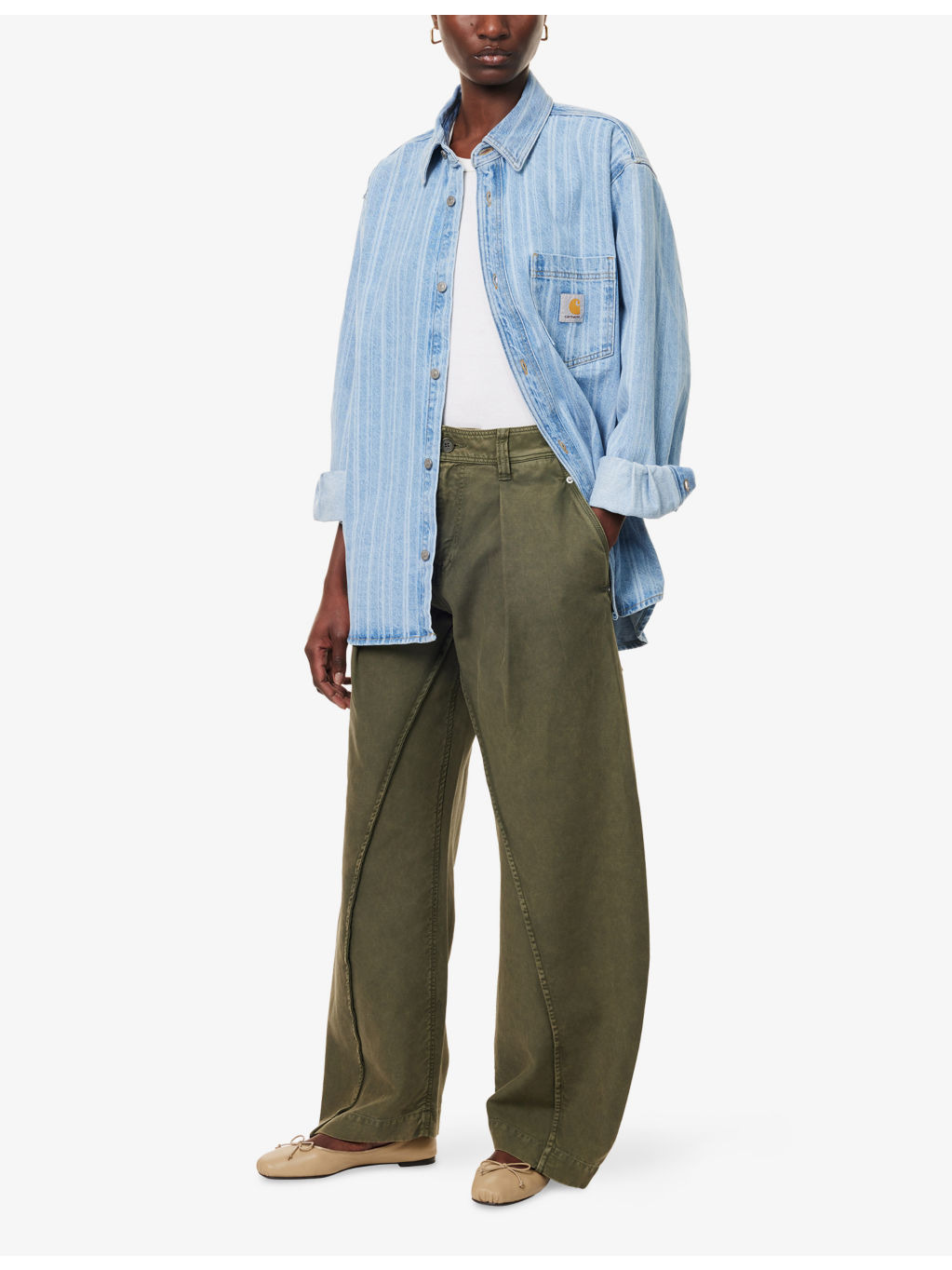 Rylan Striped Denim Shirt - 2