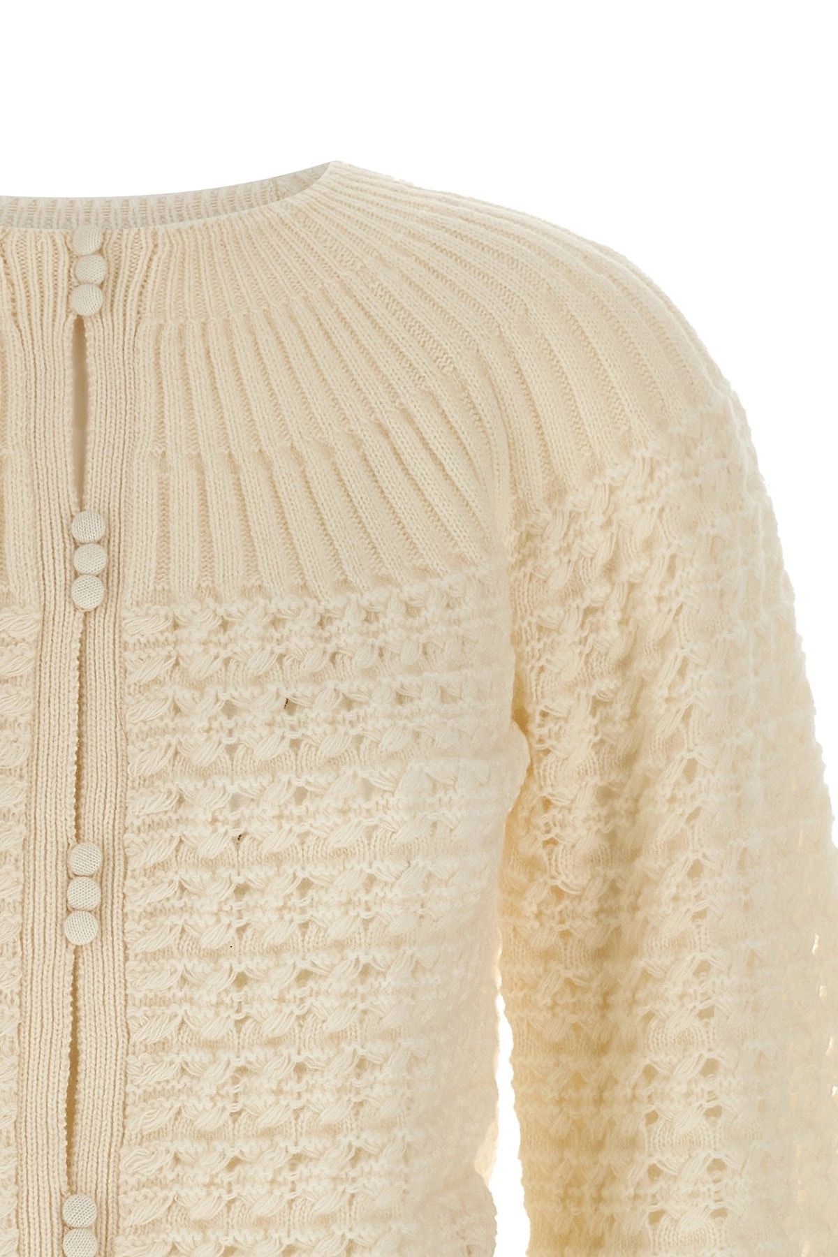 Jacquard logo cardigan - 4