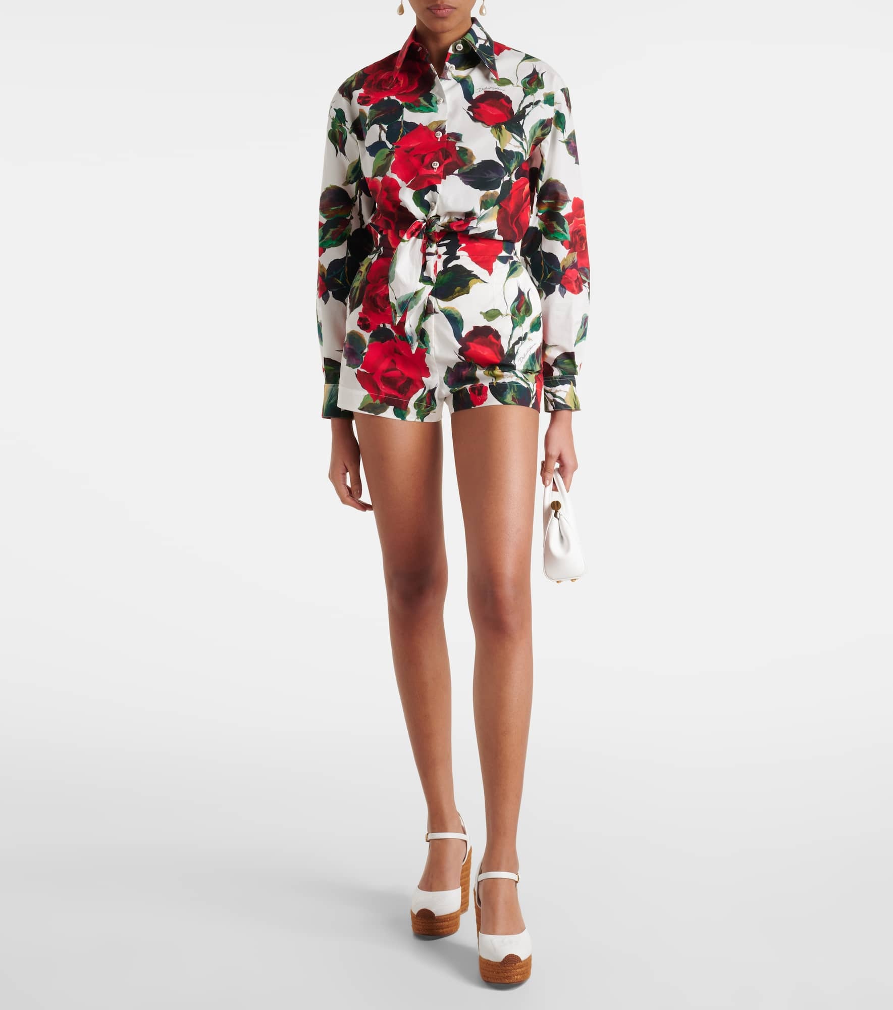 Floral cotton shorts - 2