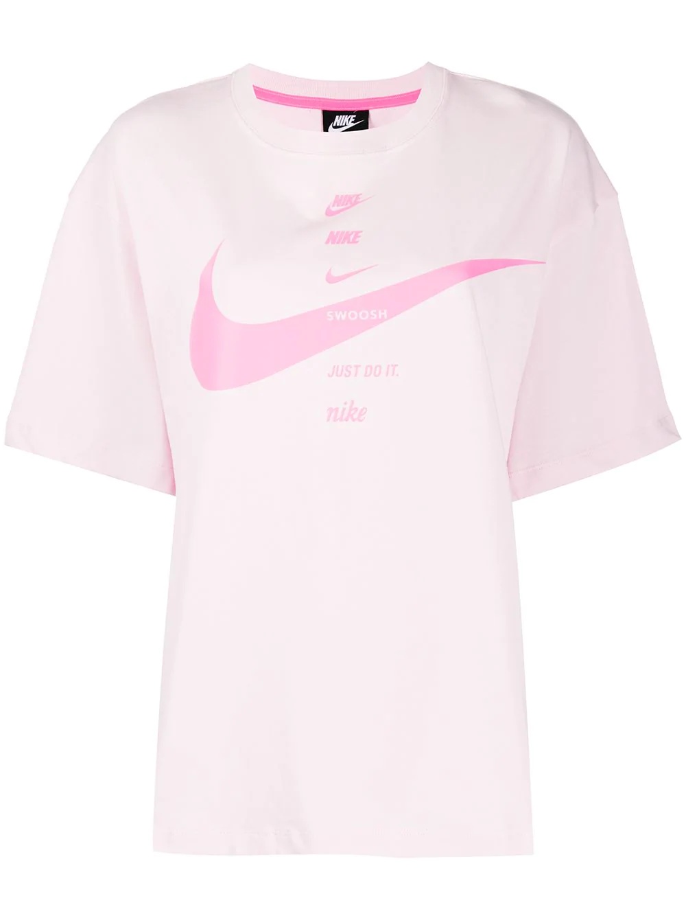 swoosh logo cotton T-shirt - 1