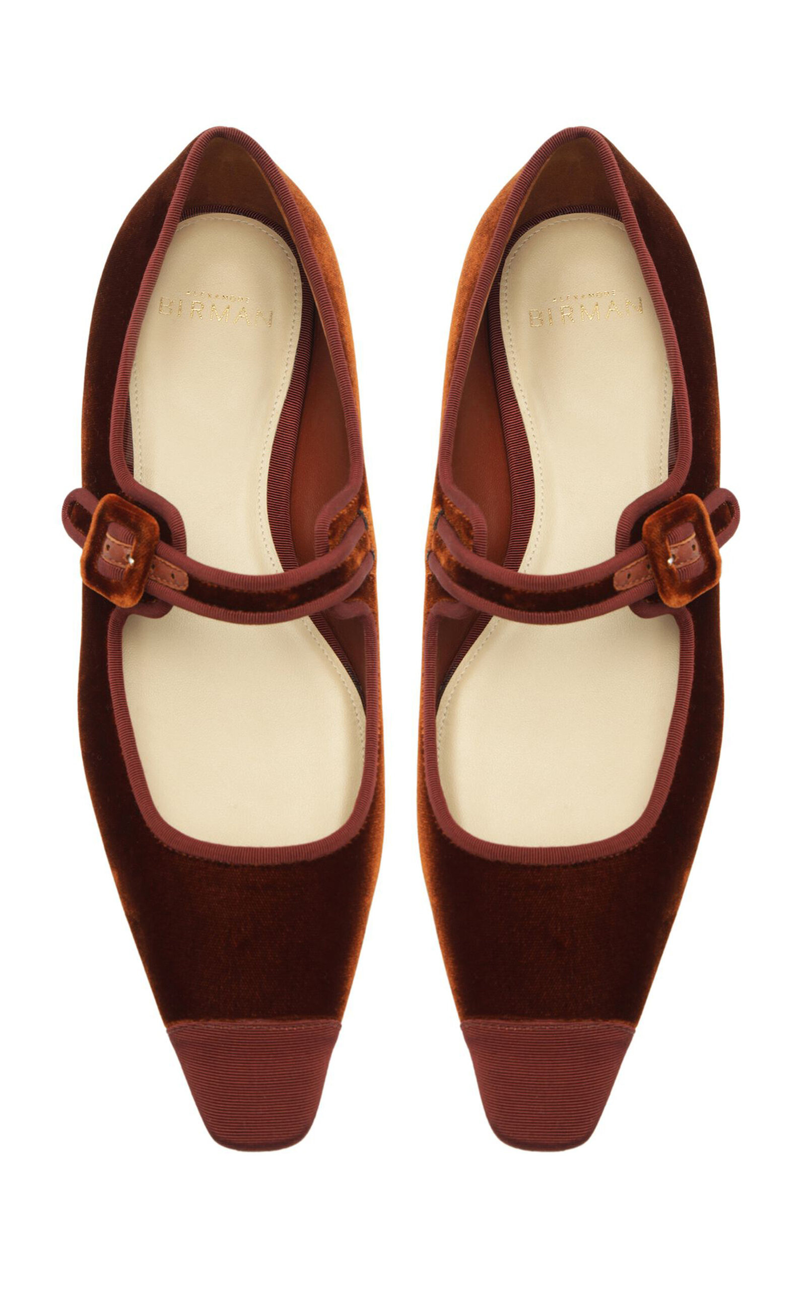 Jada Velvet Mary Jane Flats brown - 6