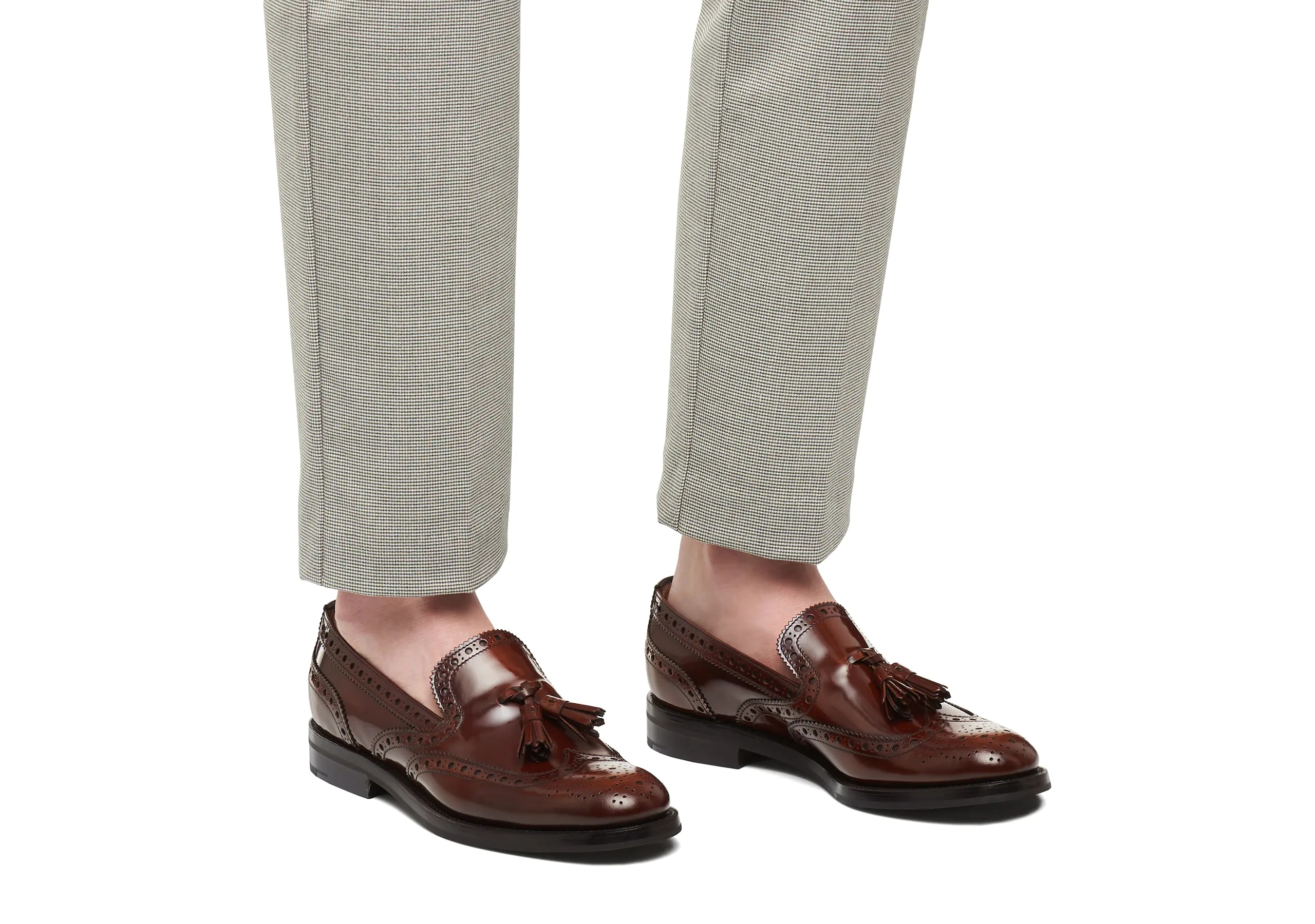 Tamaryn 2
Polished Fumè Brogue Loafer Tabac - 5