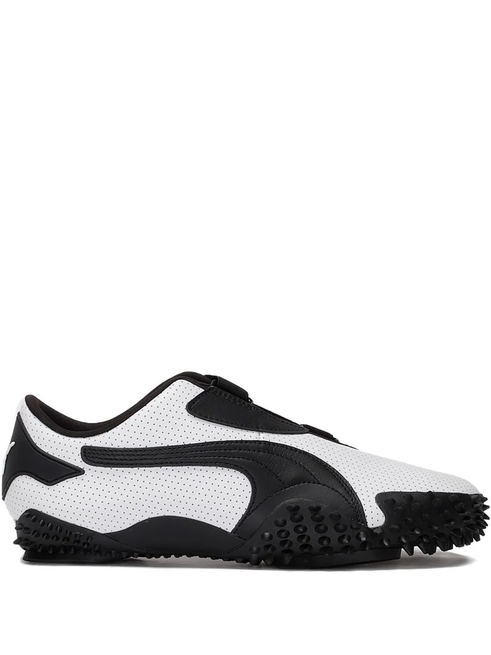 Mostro "Perforated Leather - White / Black" - 1