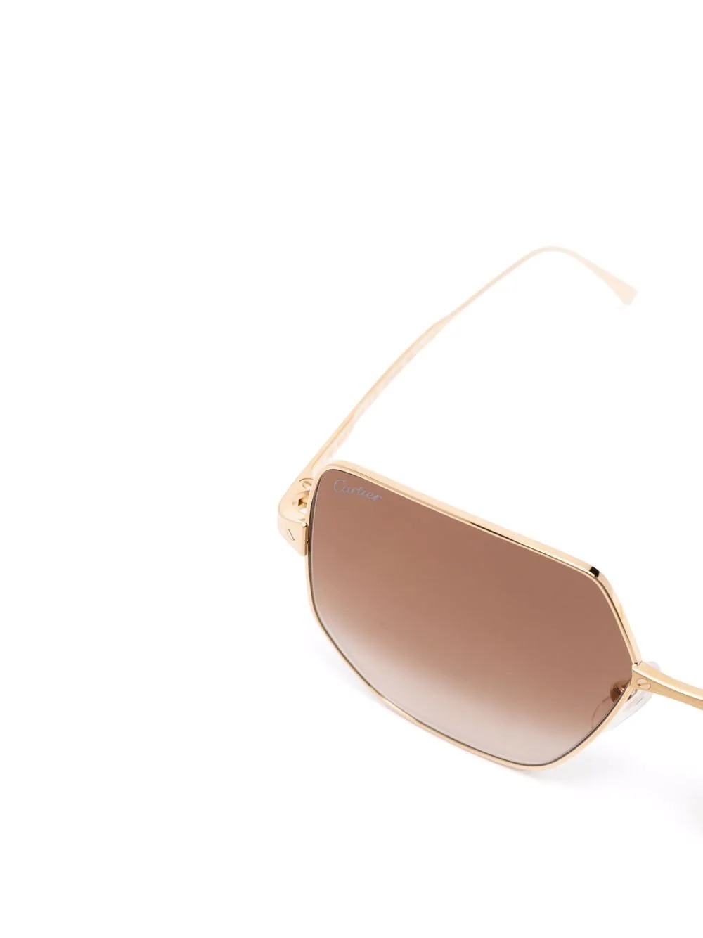 geometric-frame gradient-lense sunglasses - 3