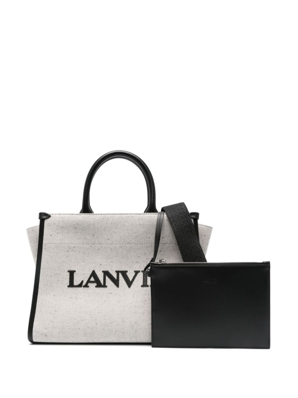 logo-embossed tote bag - 6