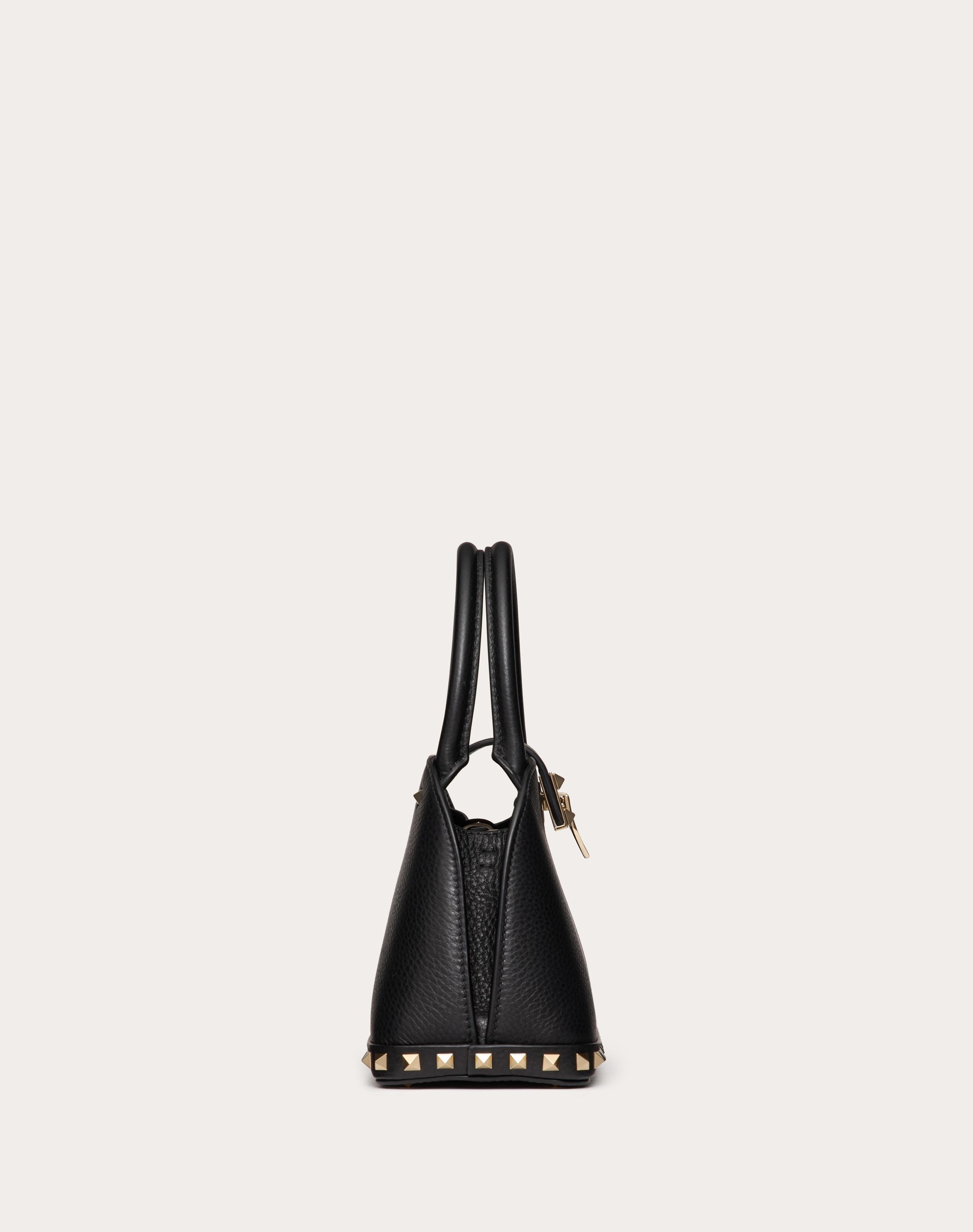 VALENTINO GARAVANI ROCKSTUD SMALL HANDBAG IN GRAINY CALFSKIN - 4
