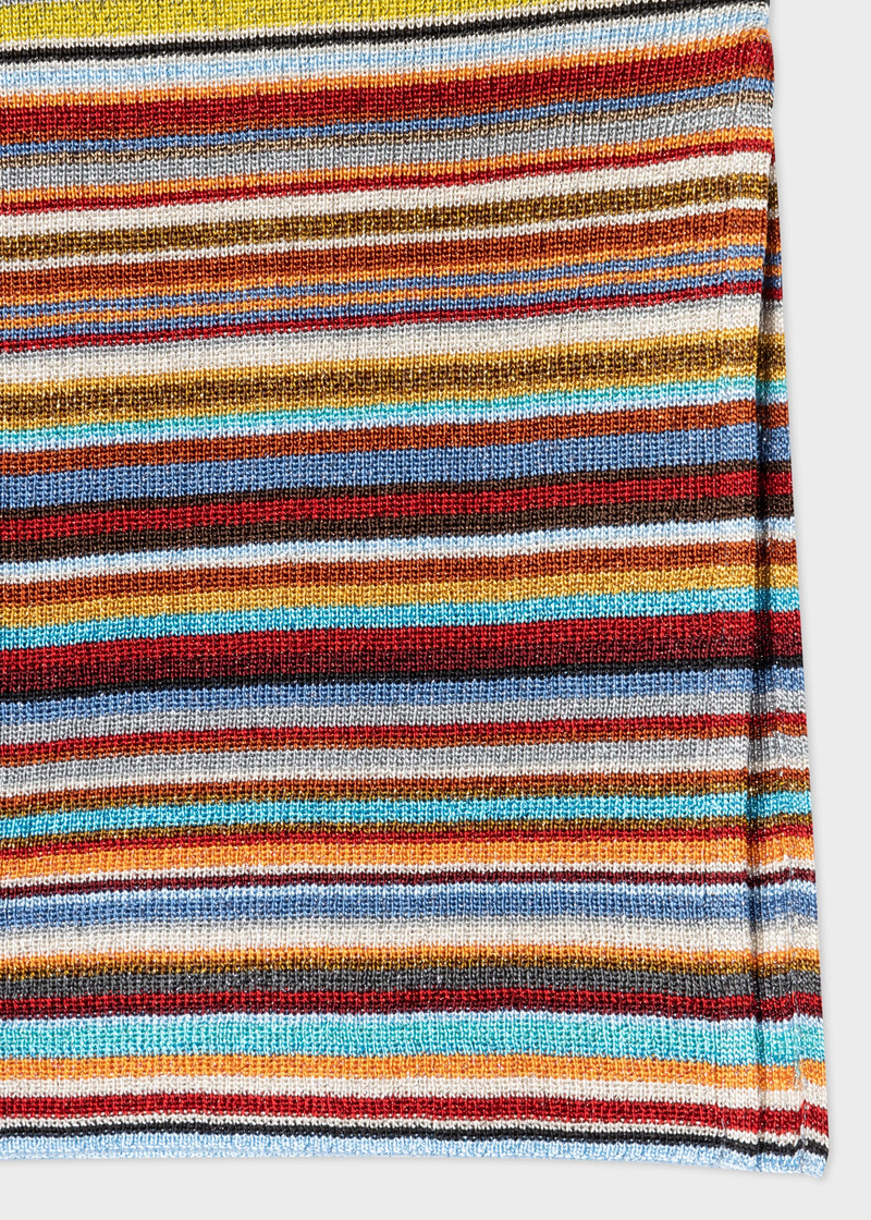 Paul Smith 'Signature Stripe' Knitted Midi Skirt outlook