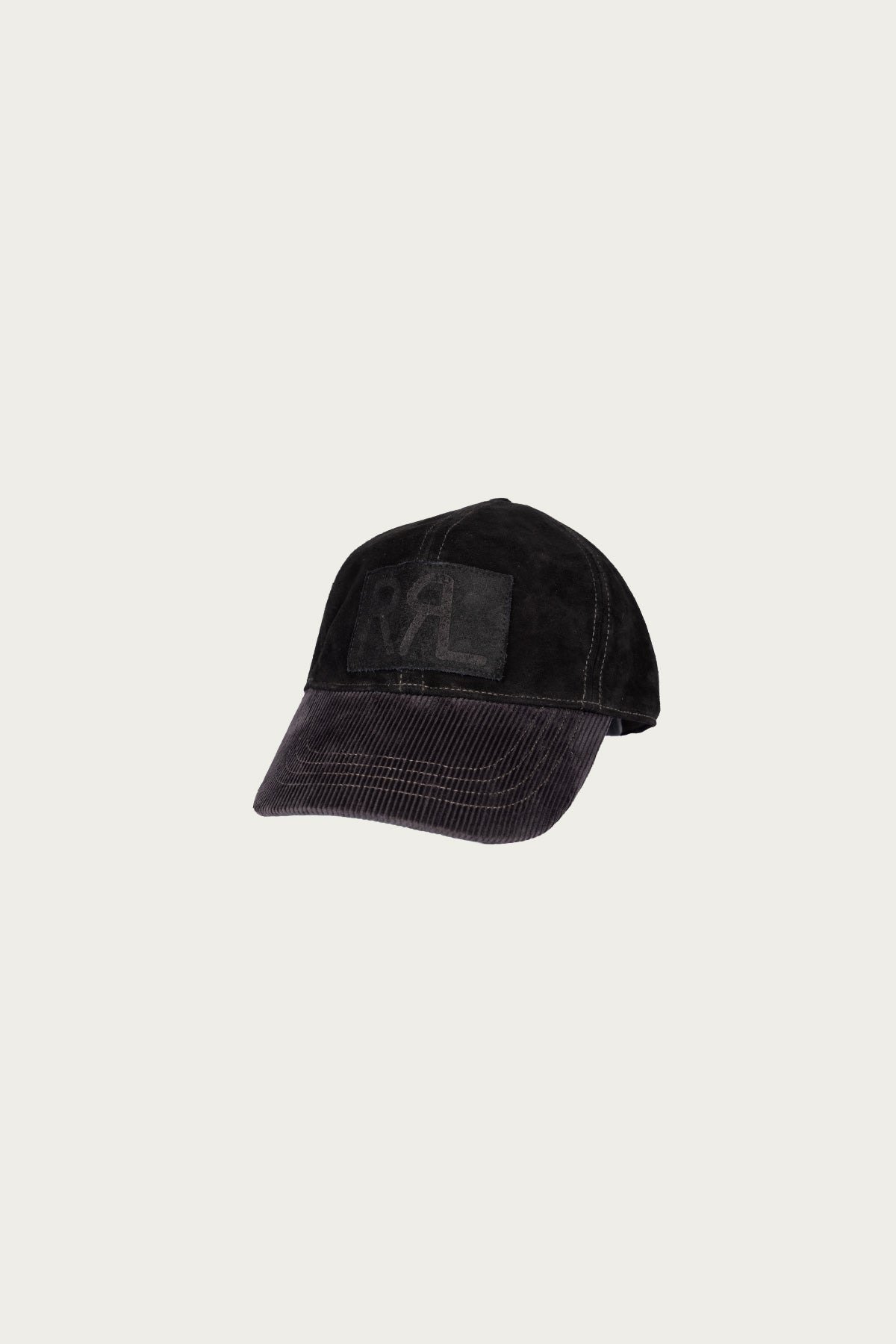 Roughout Suede Cap - Black - 1