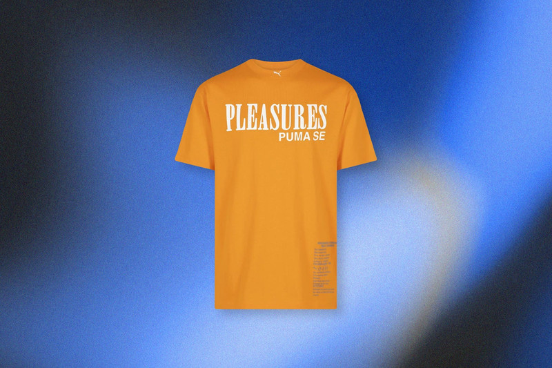 PUMA X PLEASURES TYPO TEE - ORANGE 6