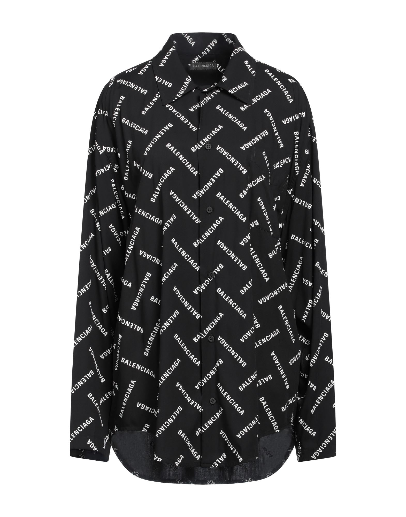 Black Women's Patterned Shirts & Blouses - 1