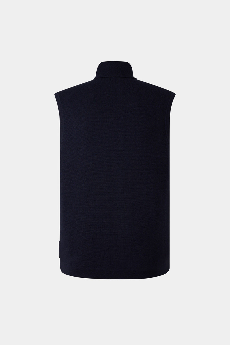 Lavin knitted vest in Navy blue 8