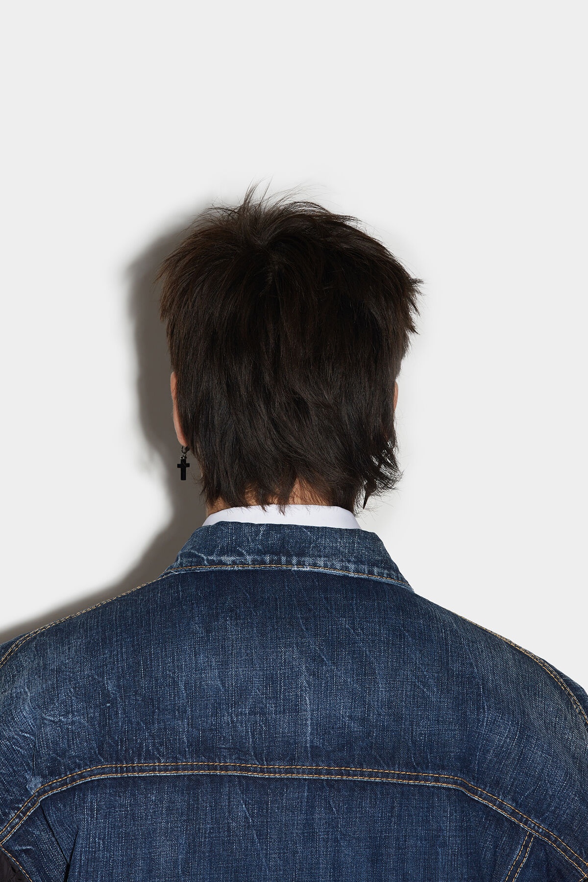 D2 QUILTED MIX DROPPED SHOULDER JEAN JACKET - 5