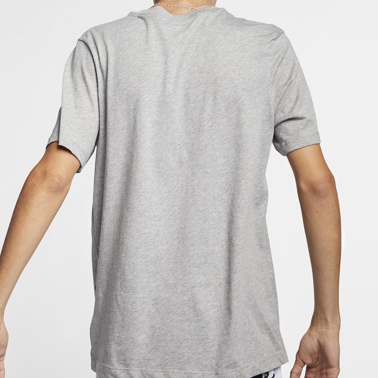 Nike Sportswear Logo Printing Sports Quick Dry Knit Short Sleeve Gray AR5005-063 - 6
