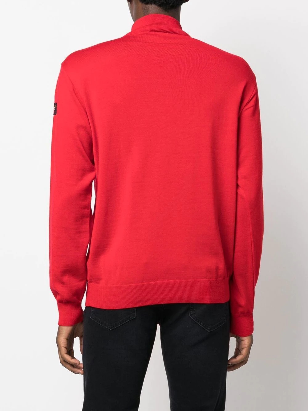 logo-patch sleeve jumper - 4