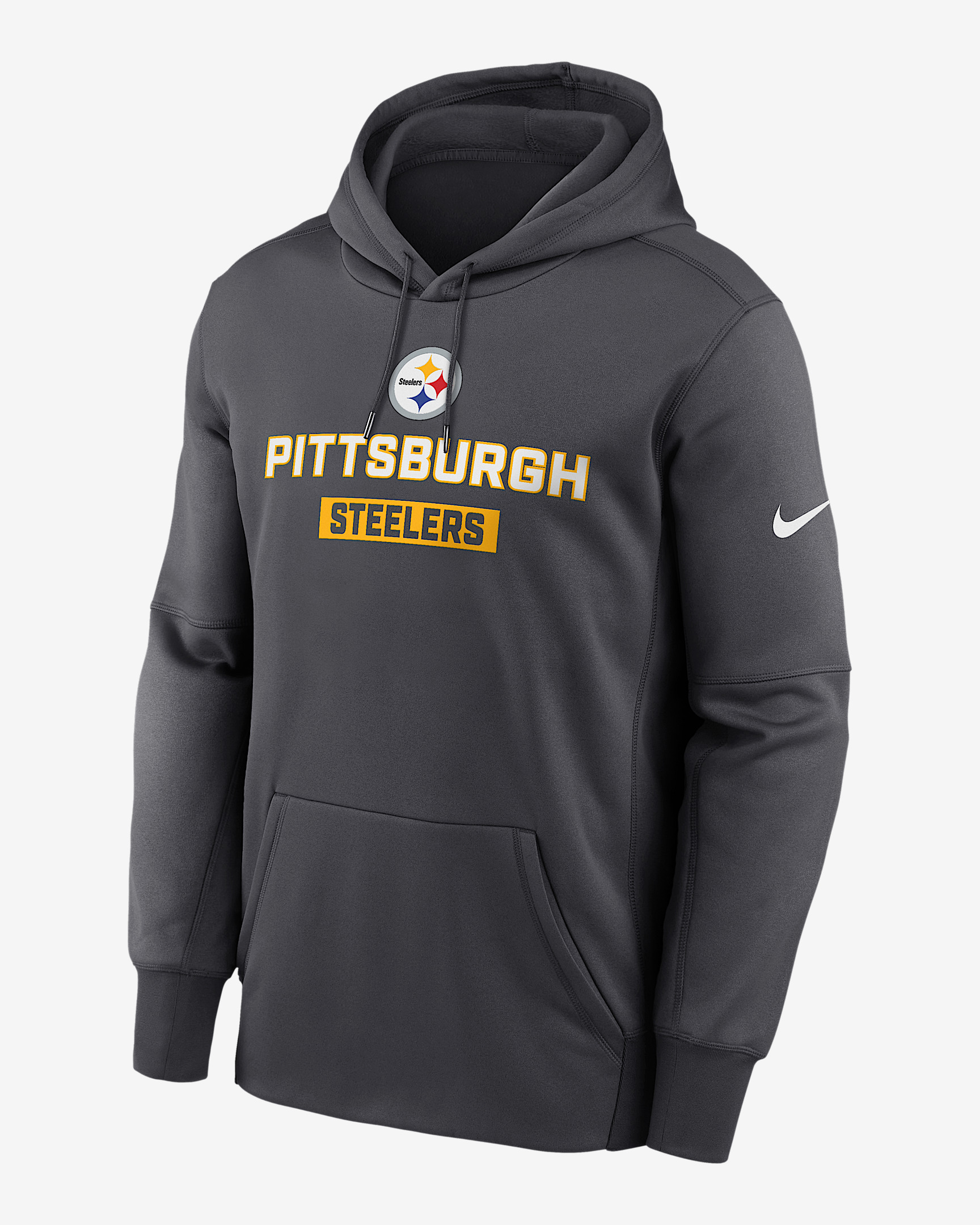 Pittsburgh Steelers Toss Sweep Men’s Nike Therma NFL Pullover Hoodie - 1