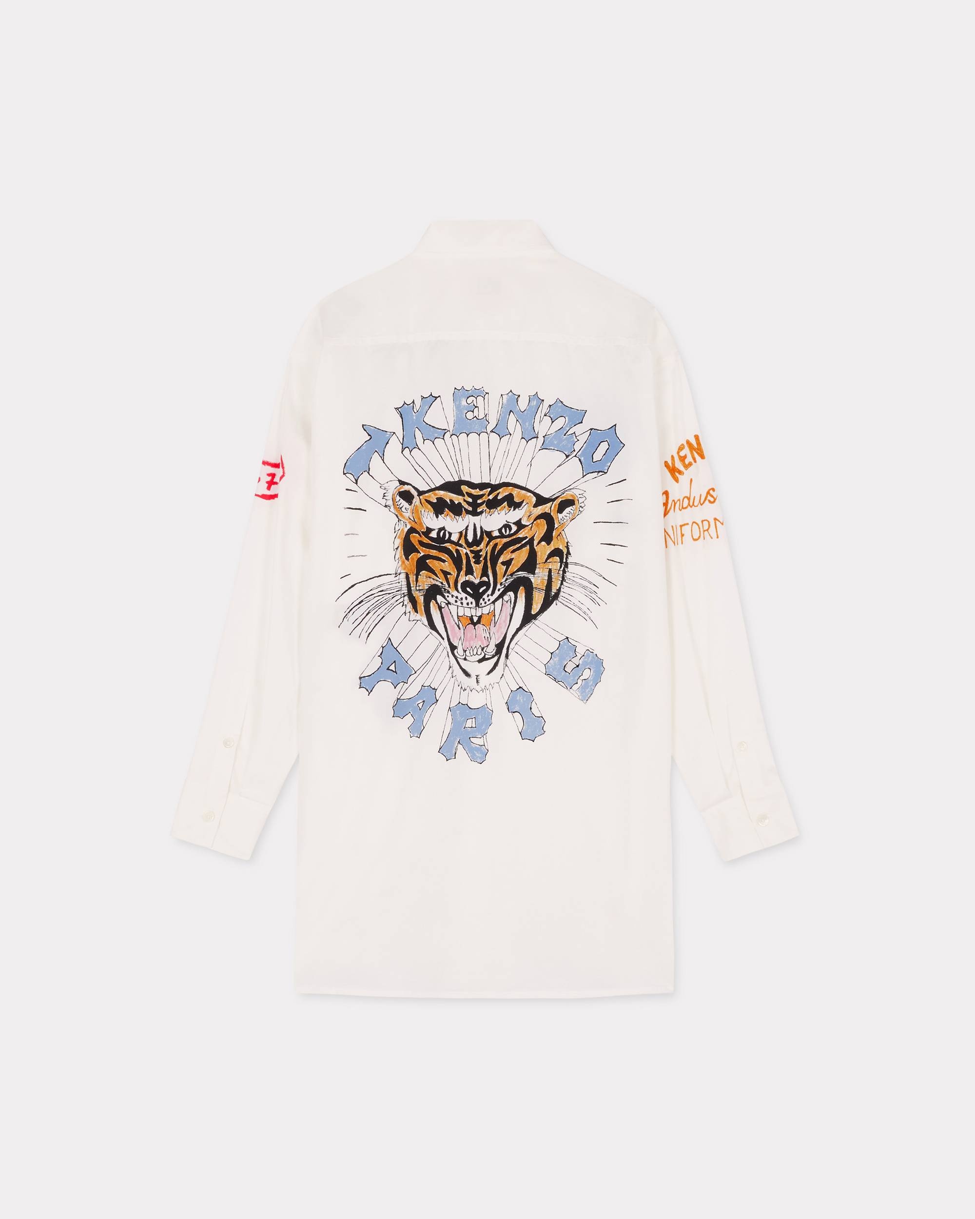 'KENZO Drawn Varsity' long oversized shirt - 2