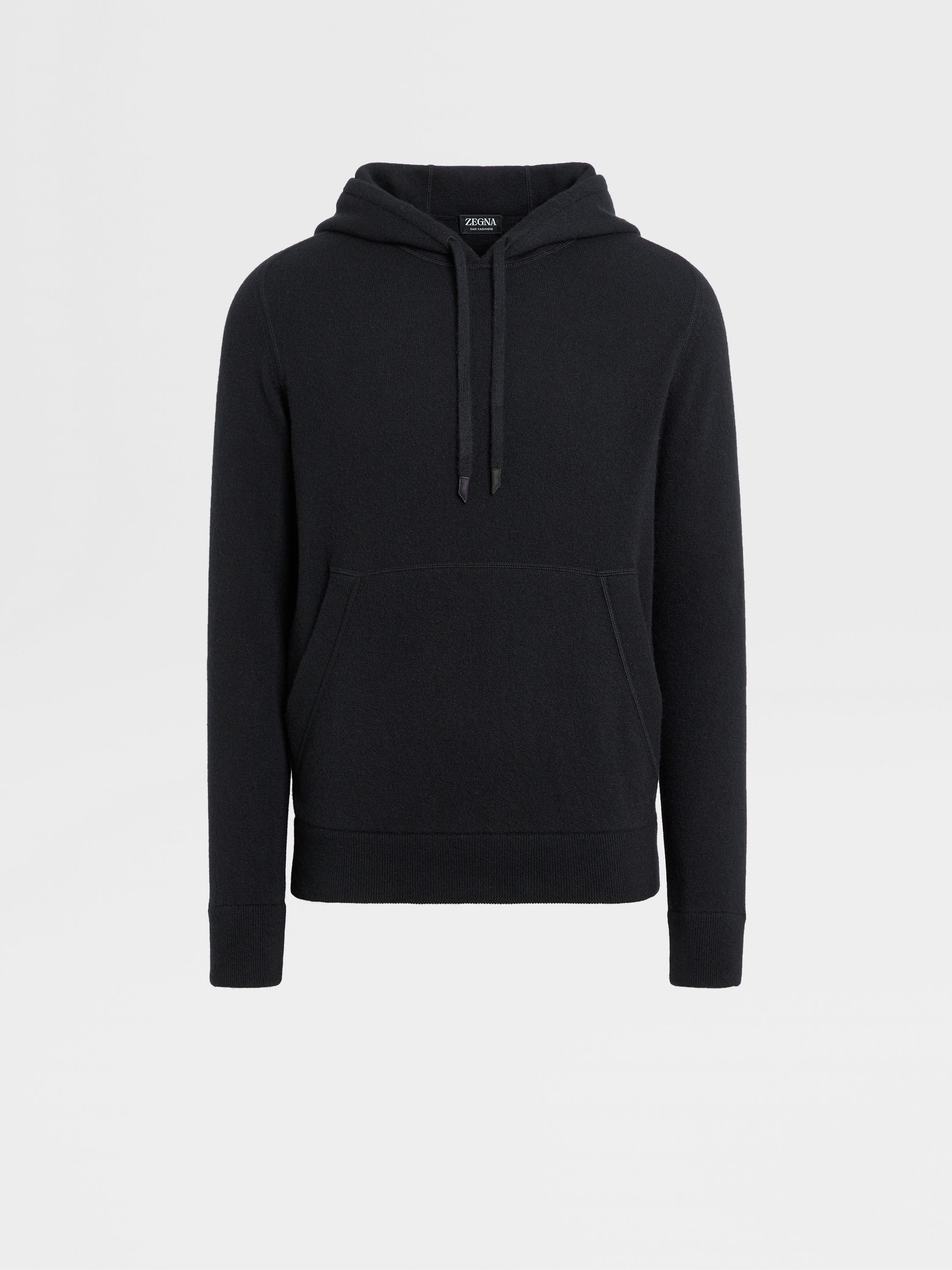 BLACK OASI CASHMERE HOODIE - 1